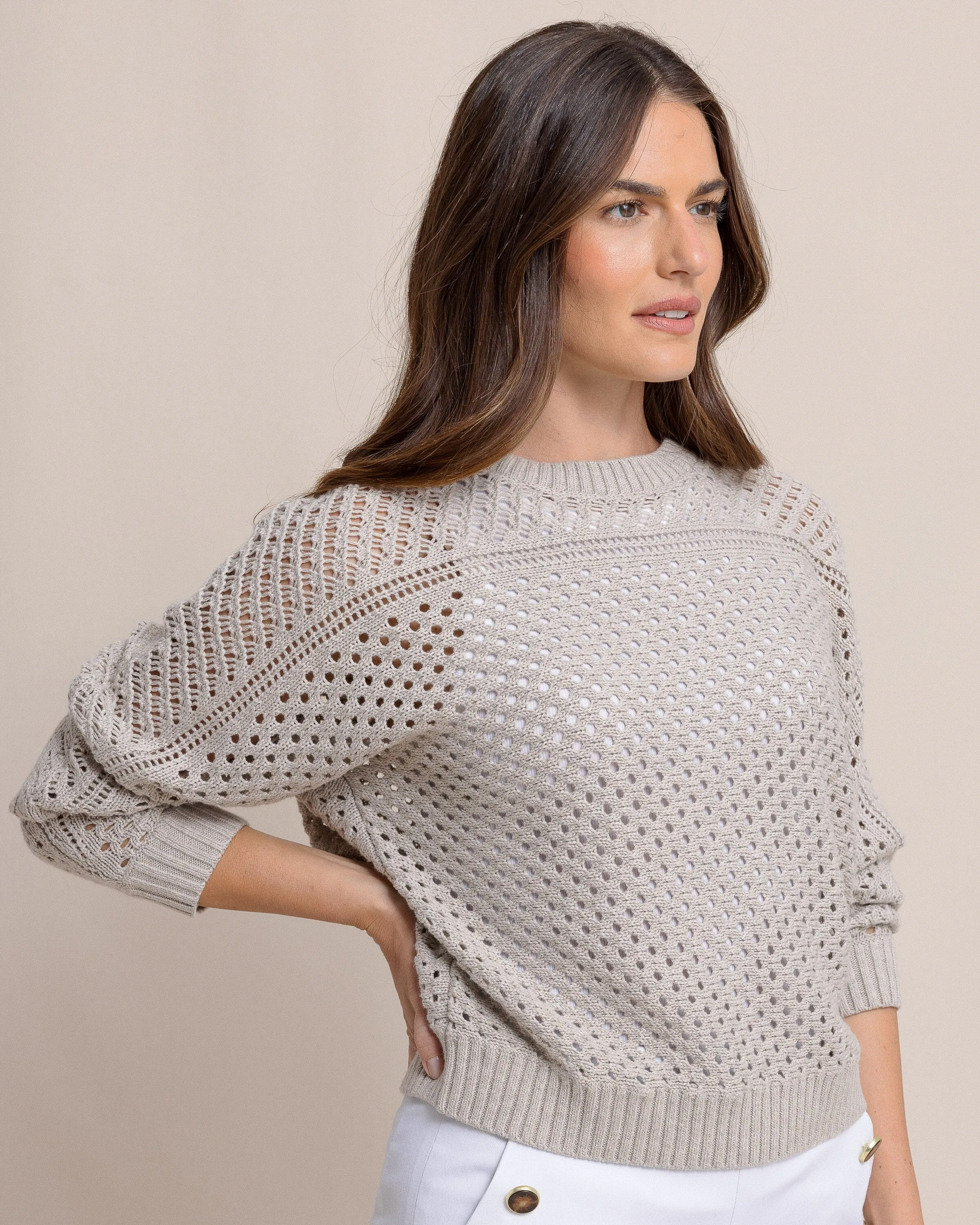 Ophelia Open Stitch Sweater sold by Southern Tide product image thumbnail 3