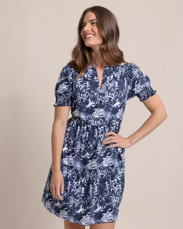 Mina Grand Palms Printed Dress sold by Southern Tide