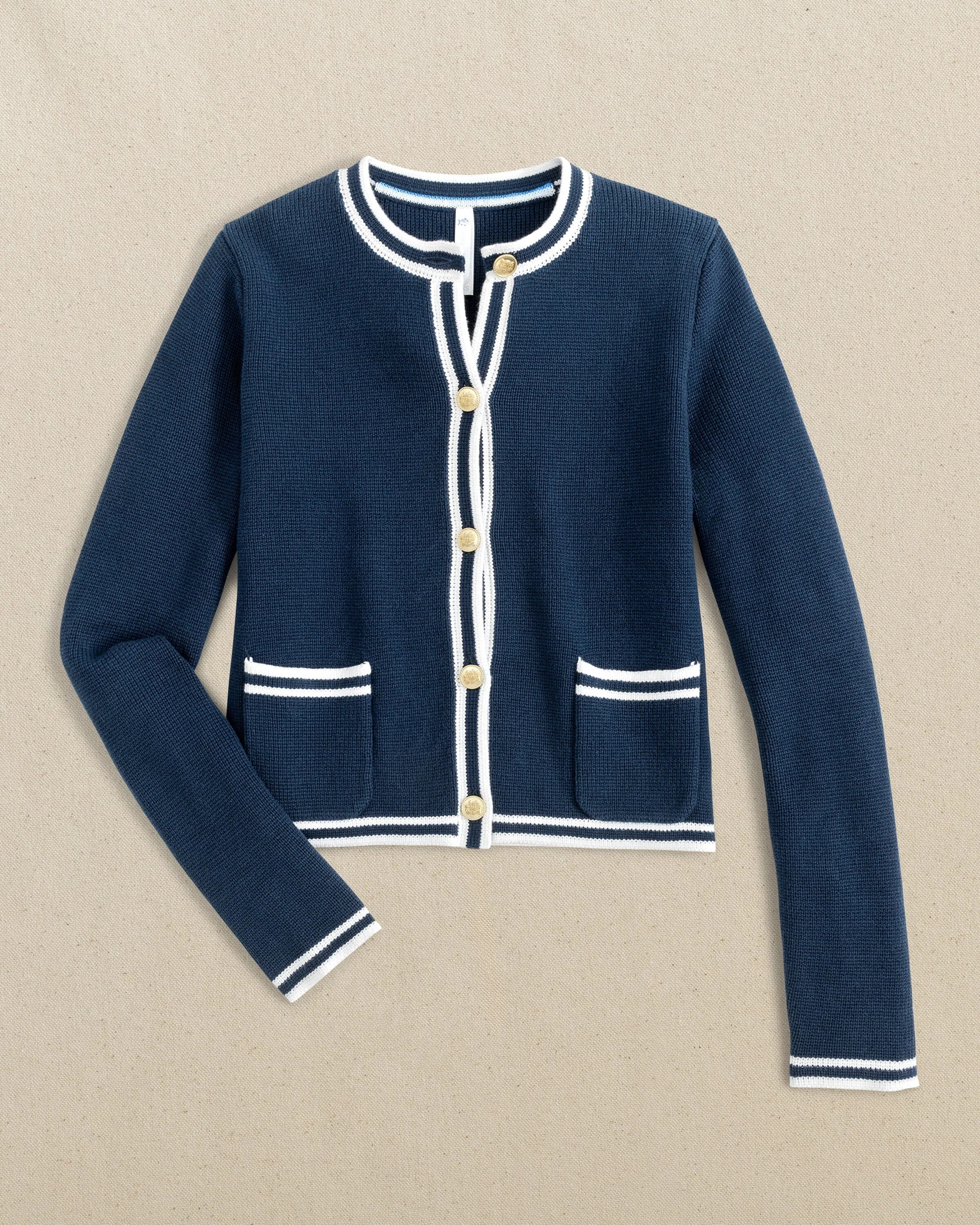 Marlene Button Front Cardigan sold by Southern Tide