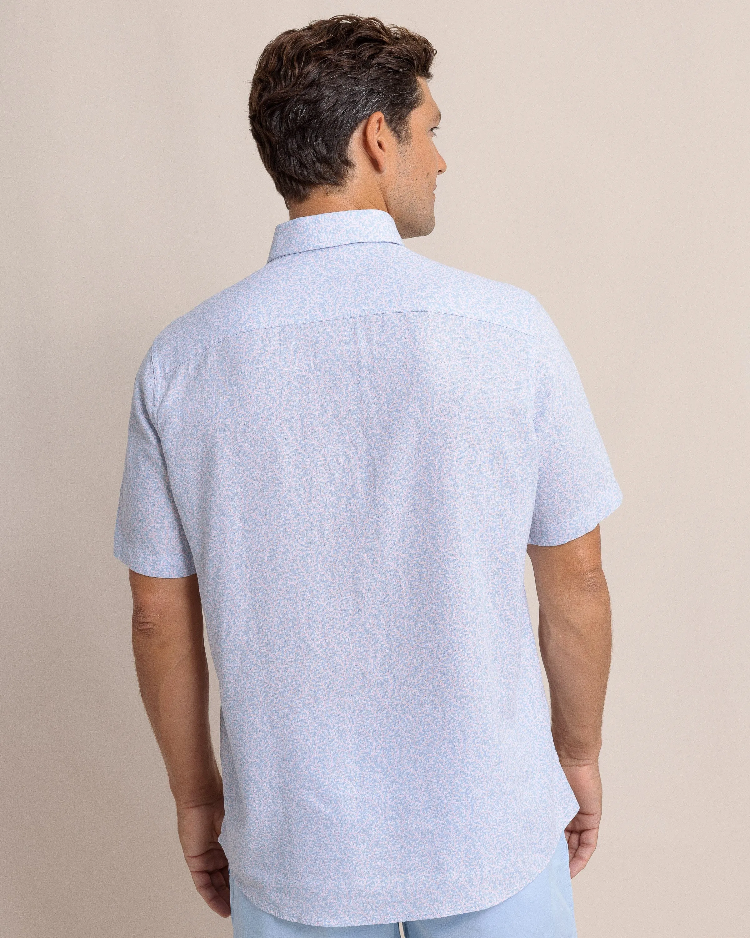 Coral Life Linen Rayon Short Sleeve Sport Shirt sold by Southern Tide product image thumbnail 4