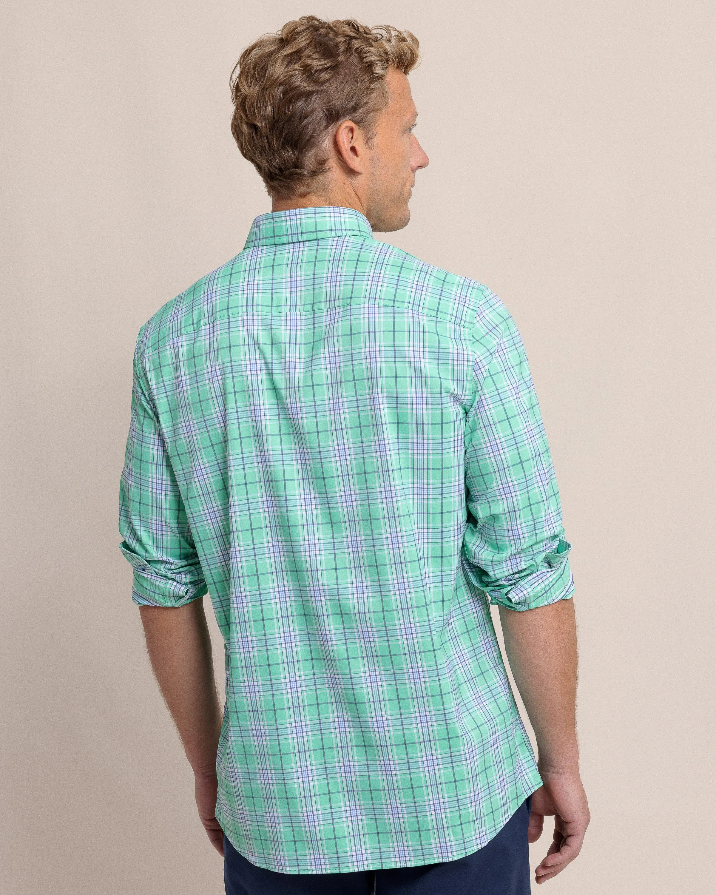 River Point Plaid Intercoastal Long Sleeve Sport Shirt sold by Southern Tide product image thumbnail 4