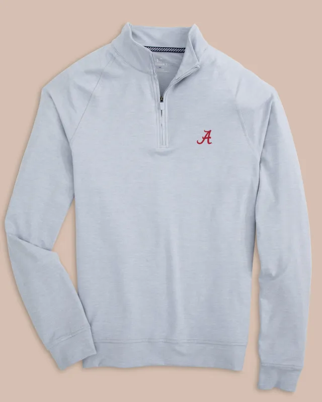 Alabama Crimson Tide Cruiser Heather Quarter Zip Pullover sold by Southern Tide