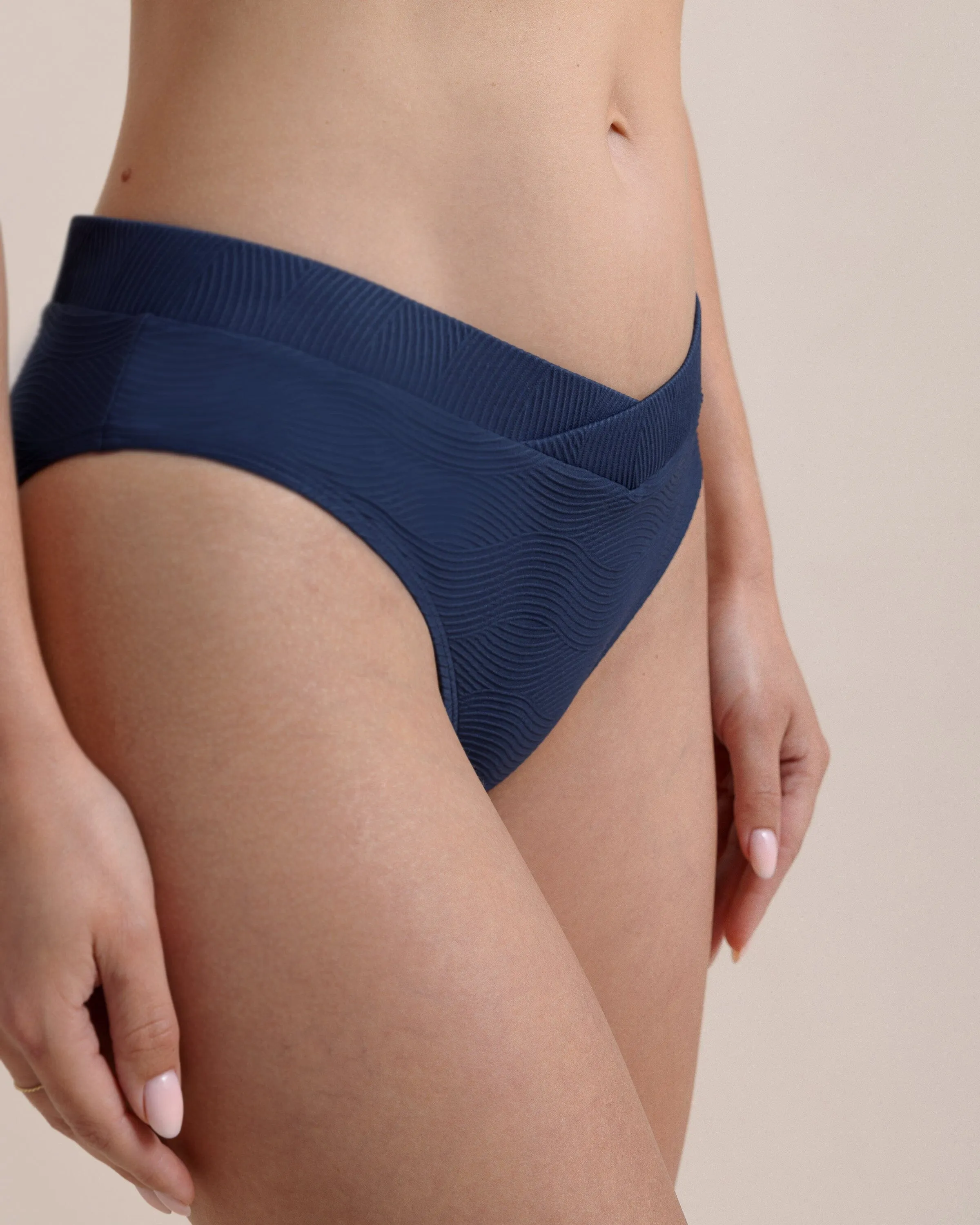 Wave Texture Cross Over Bikini Bottom sold by Southern Tide product image thumbnail 2