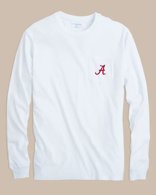 Alabama Crimson Tide Gameday Embroidered Long Sleeve T-Shirt sold by Southern Tide