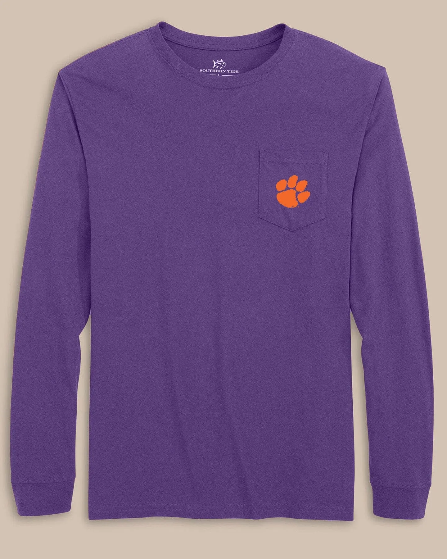 Clemson Tigers Gameday Embroidered Long Sleeve T-Shirt sold by Southern Tide product image thumbnail 4