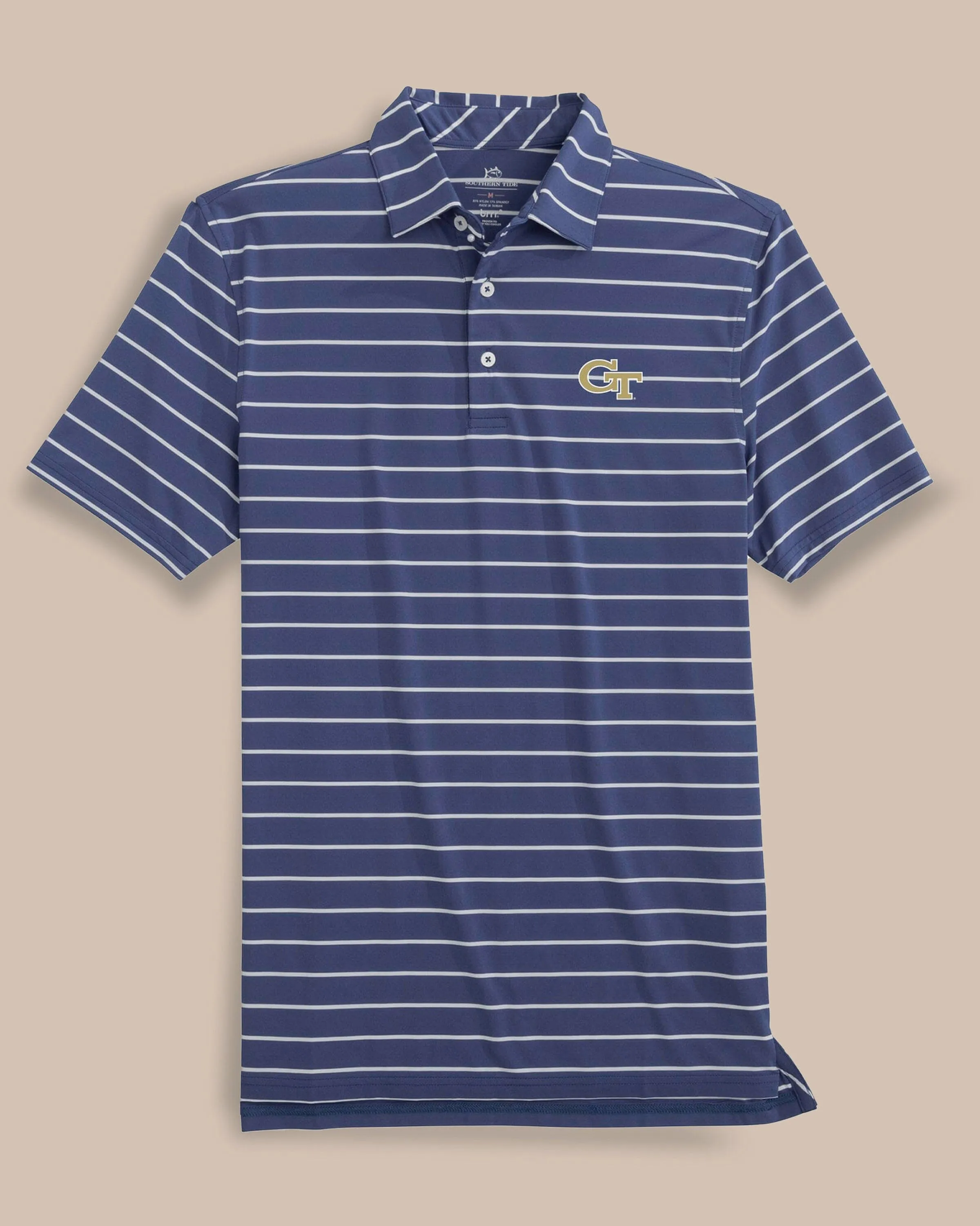 Georgia Tech brrr°®-eeze Desmond Stripe Polo sold by Southern Tide product image thumbnail 2