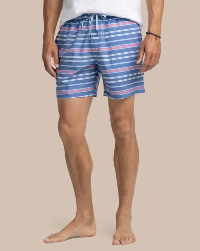 Breton Stripe Swim Trunk sold by Southern Tide