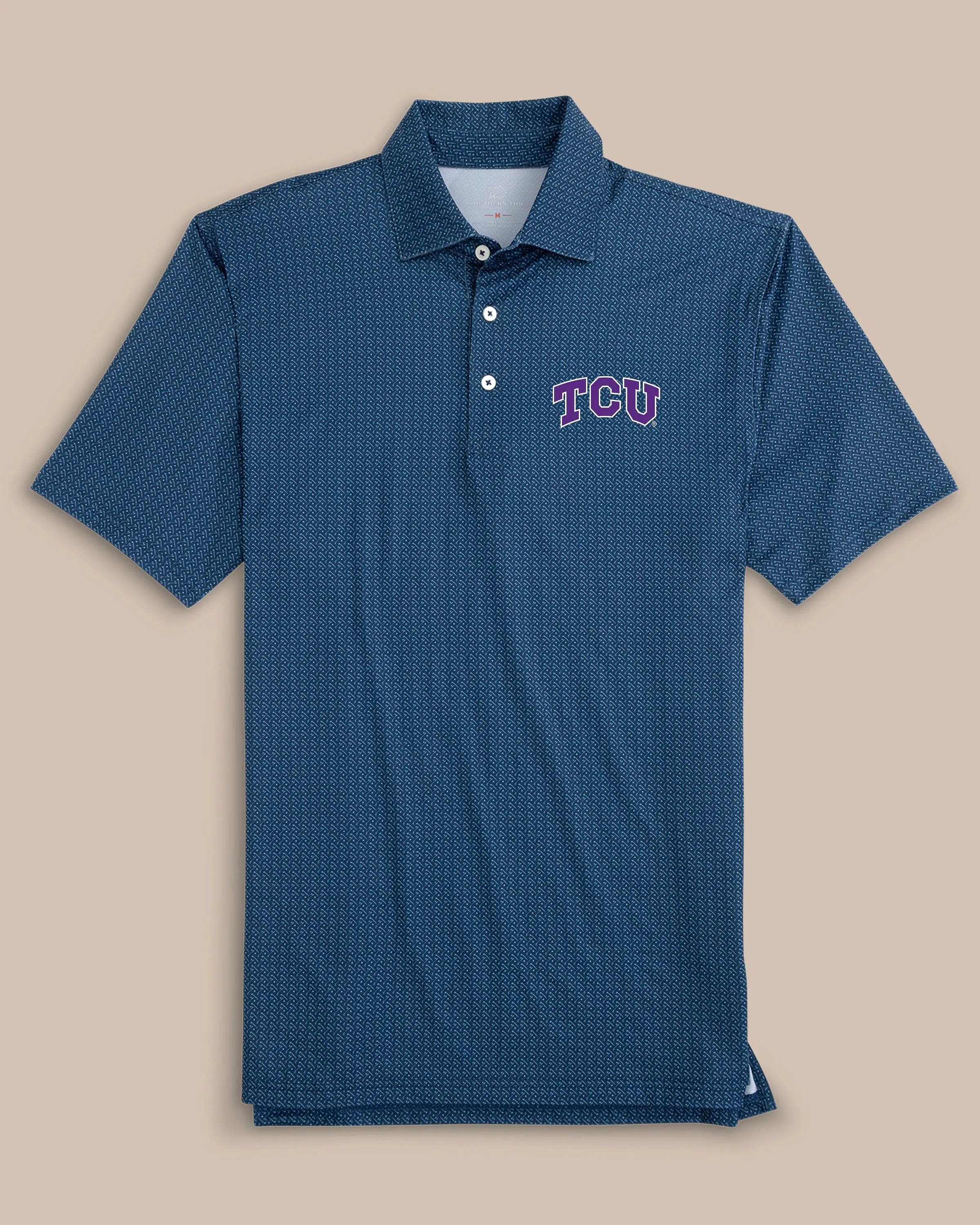 TCU Horned Frogs Driver Clubbin It Polo sold by Southern Tide