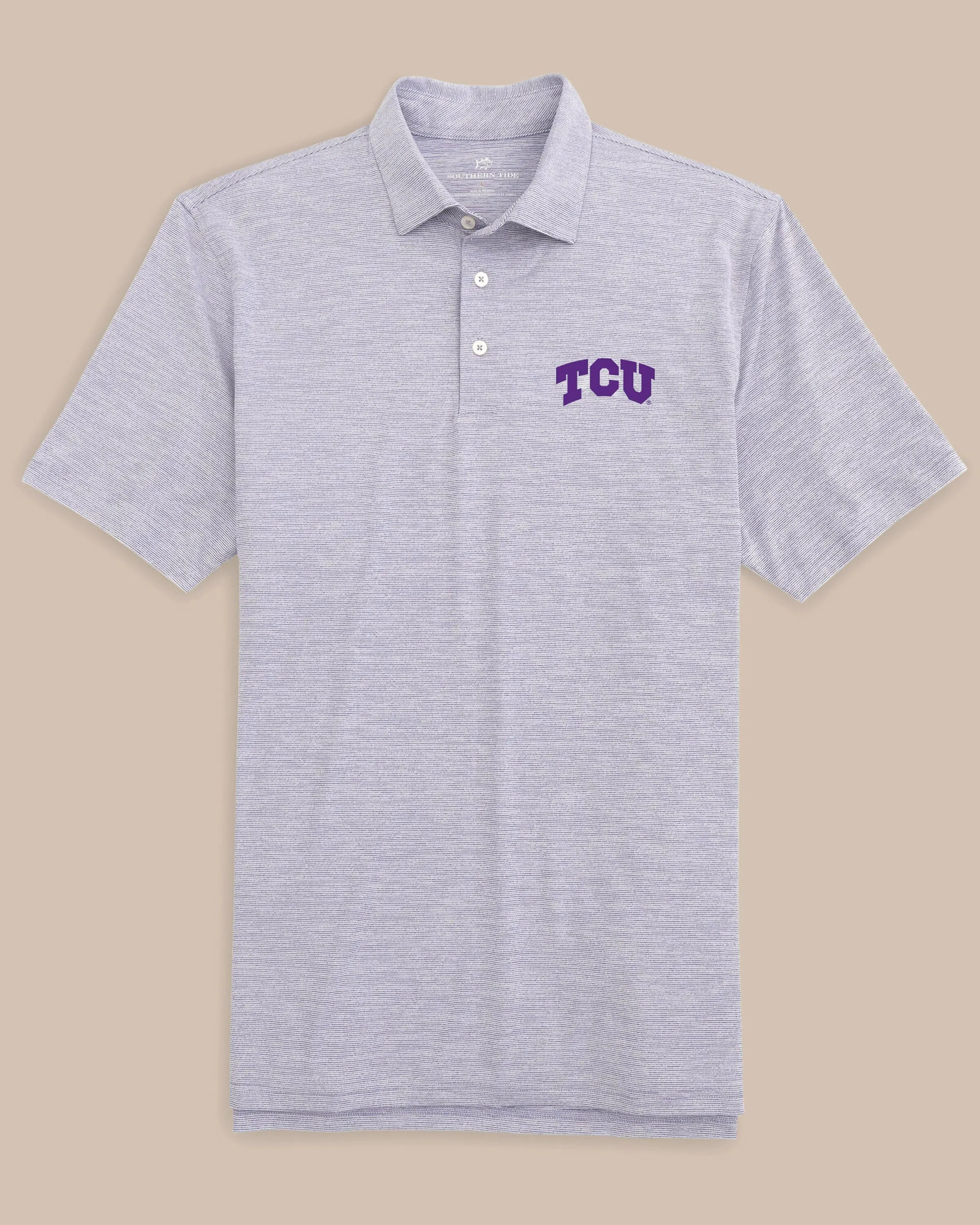 TCU Horned Frogs Driver Spacedye Polo Shirt sold by Southern Tide