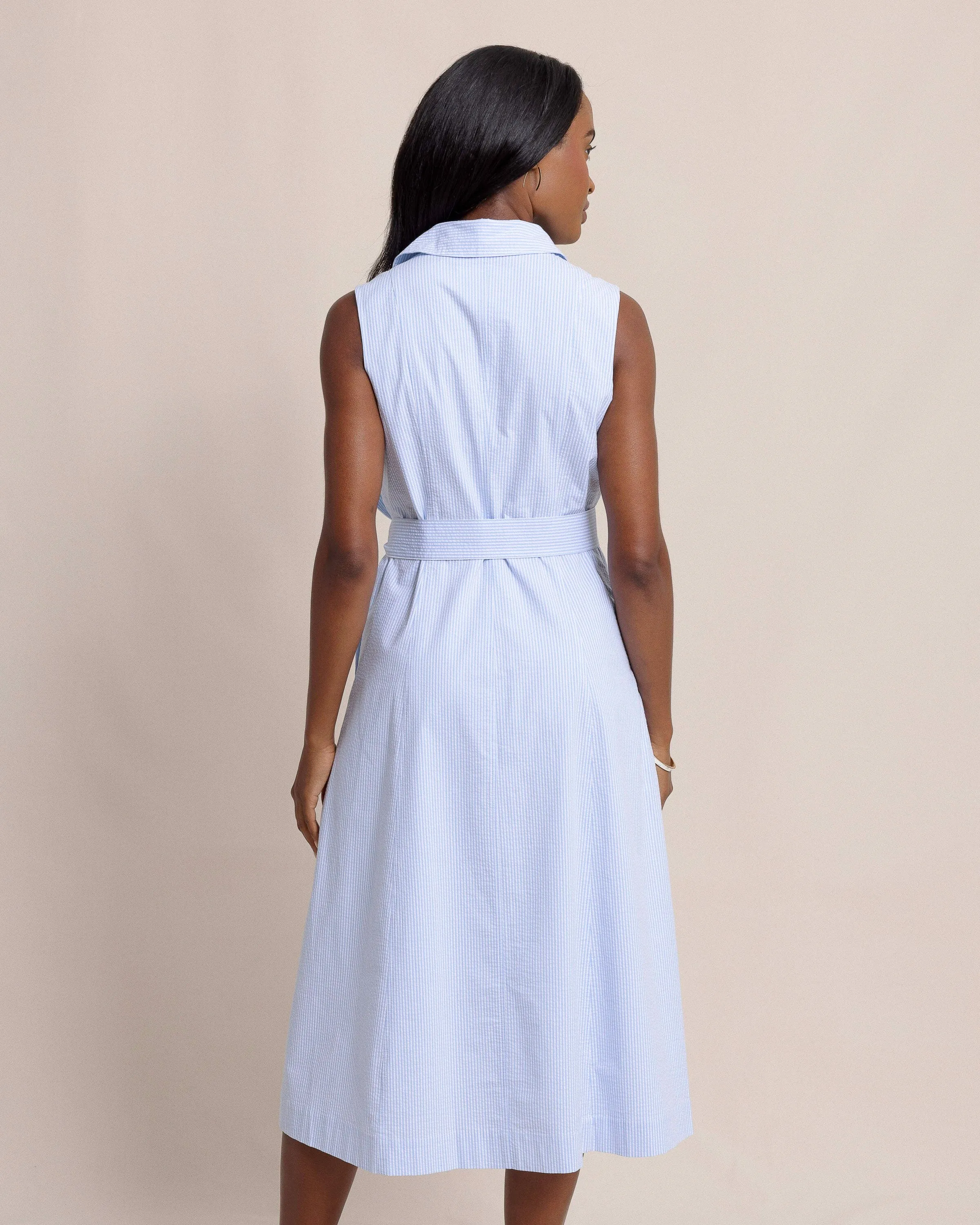 Whitley Seersucker Midi Dress sold by Southern Tide product image thumbnail 2