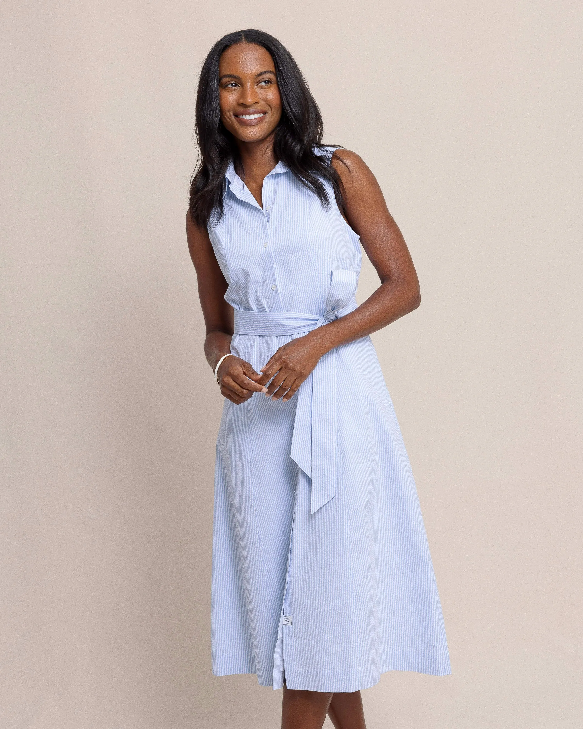 Whitley Seersucker Midi Dress sold by Southern Tide product image thumbnail 5