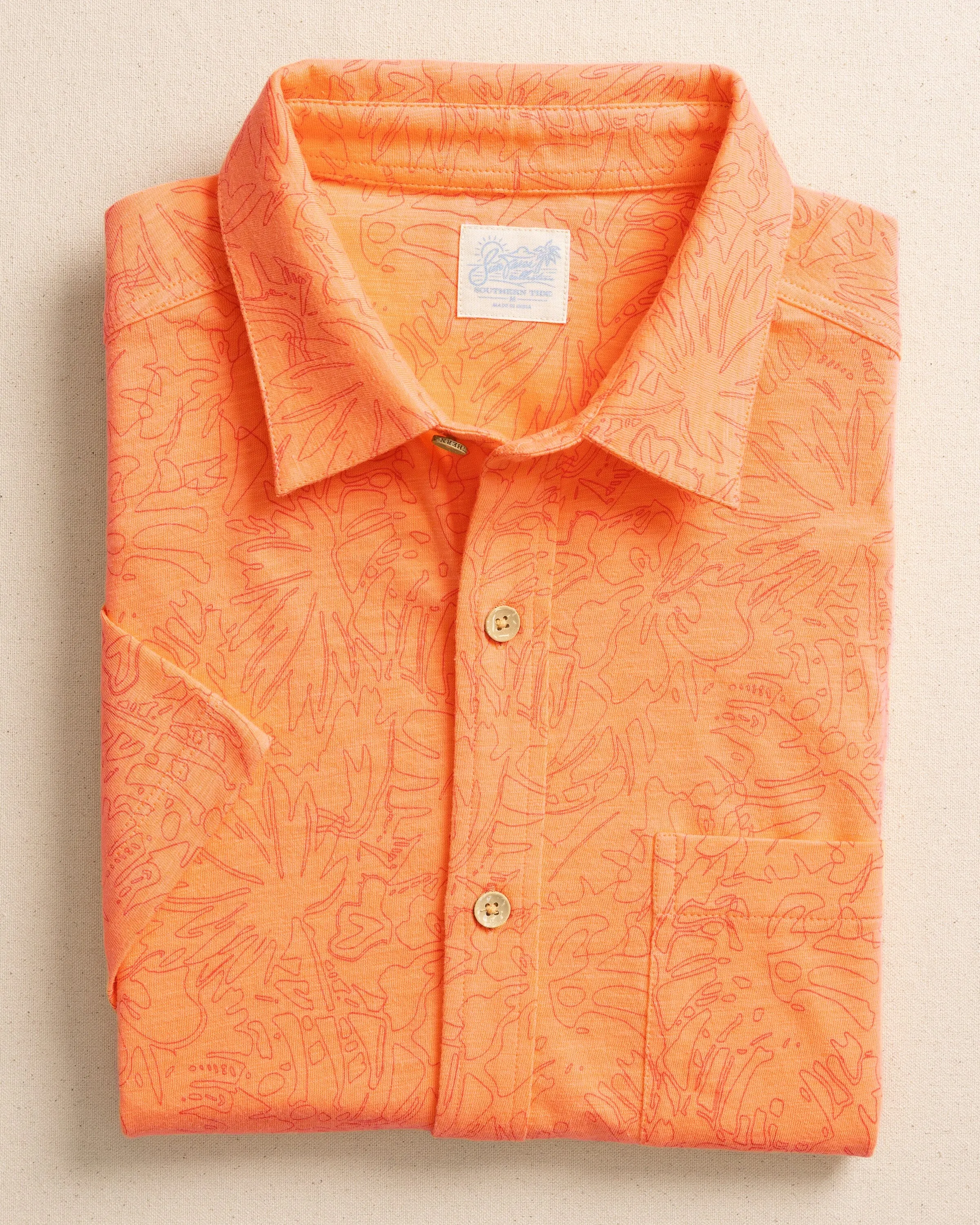 Beachcast Floral Fusion Knit Short Sleeve Sport Shirt sold by Southern Tide