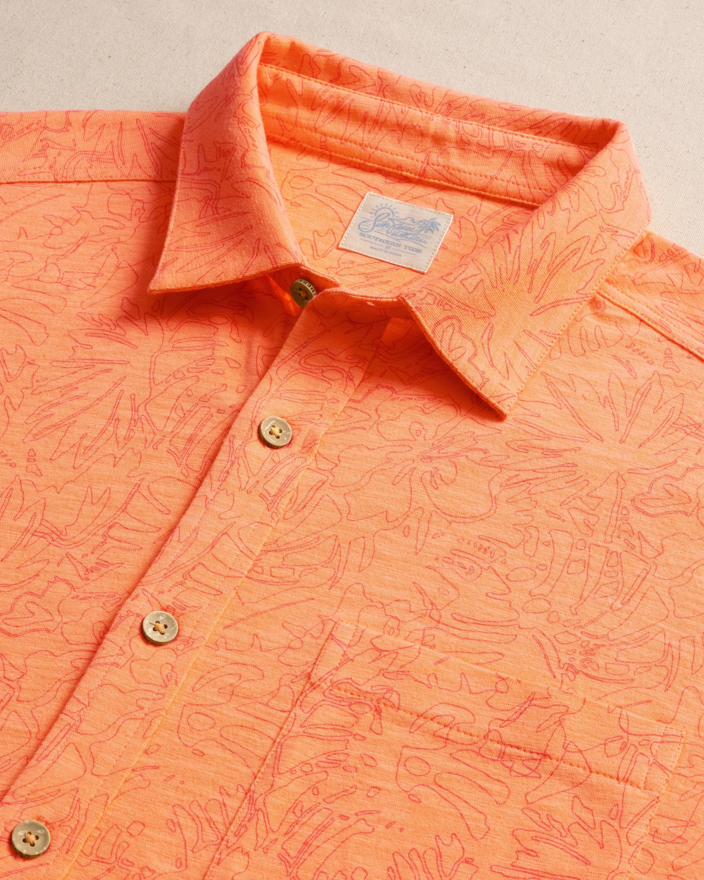 Beachcast Floral Fusion Knit Short Sleeve Sport Shirt sold by Southern Tide product image thumbnail 3
