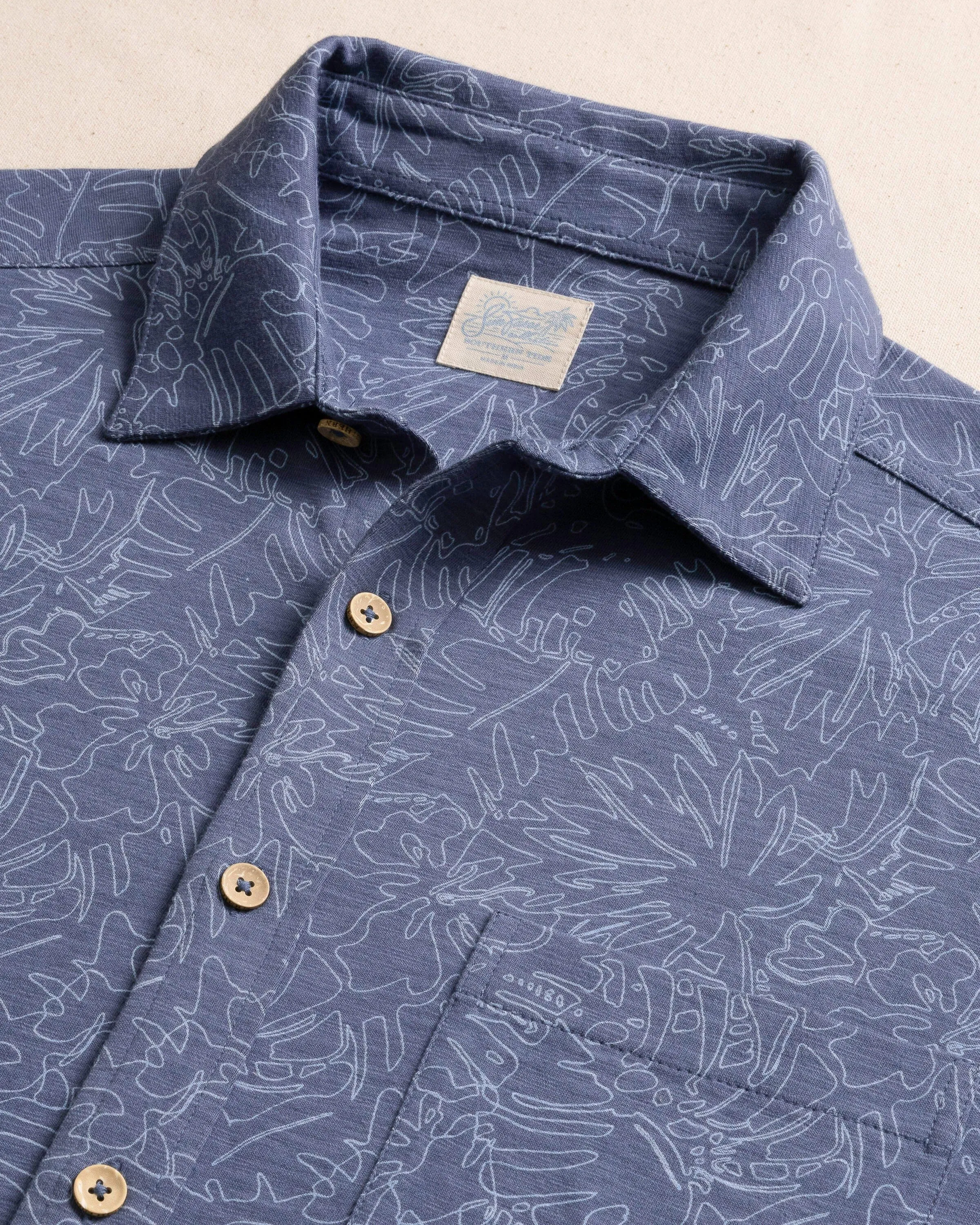 Beachcast Floral Fusion Knit Short Sleeve Sport Shirt sold by Southern Tide product image thumbnail 5