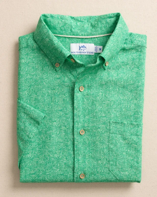 Bloomz Linen Rayon Short Sleeve Sport Shirt sold by Southern Tide