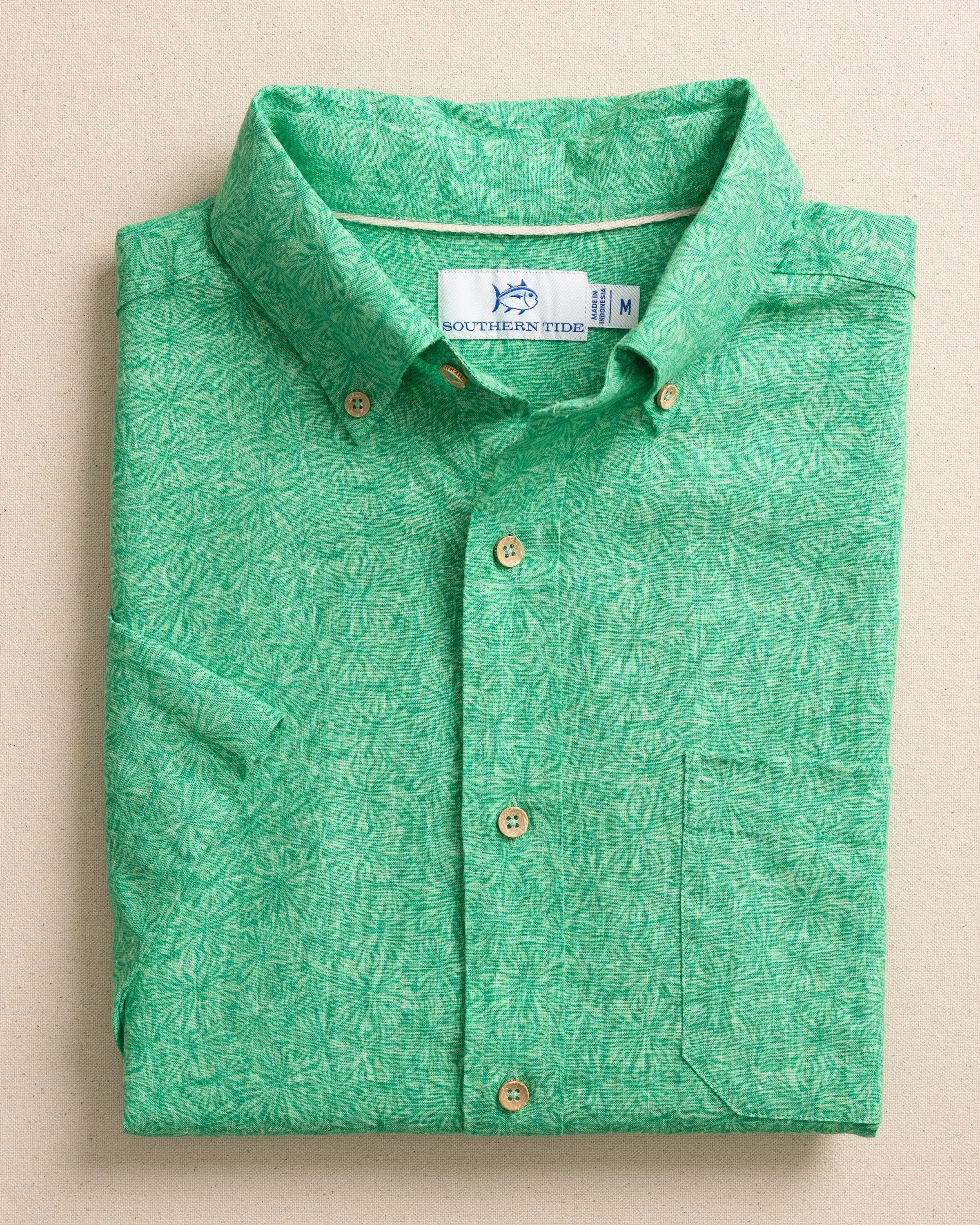 Bloomz Linen Rayon Short Sleeve Sport Shirt sold by Southern Tide