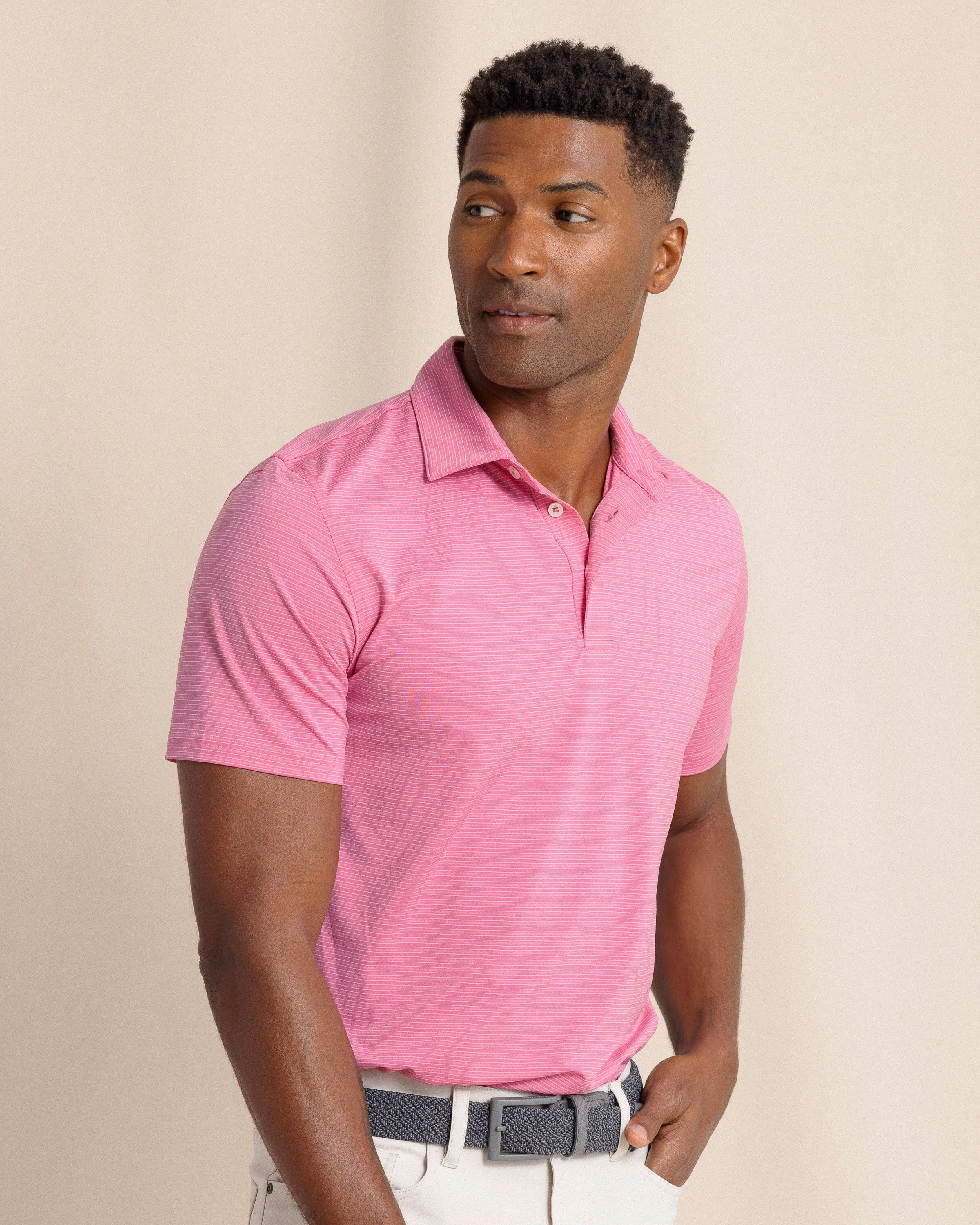 brrr°®-eeze Claxton Stripe Polo sold by Southern Tide product image thumbnail 4