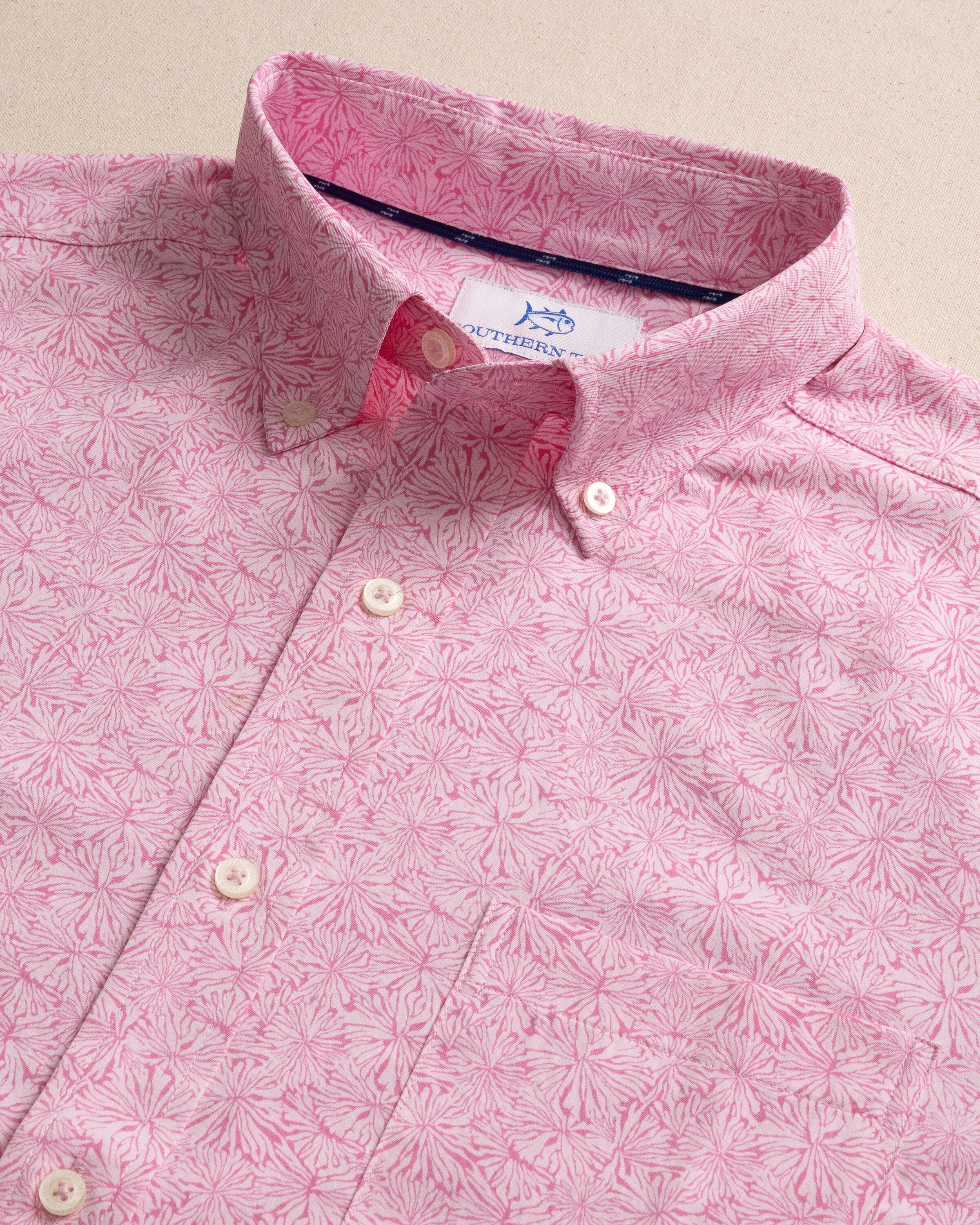 Bloomz Intercoastal Short Sleeve Sport Shirt sold by Southern Tide product image thumbnail 4