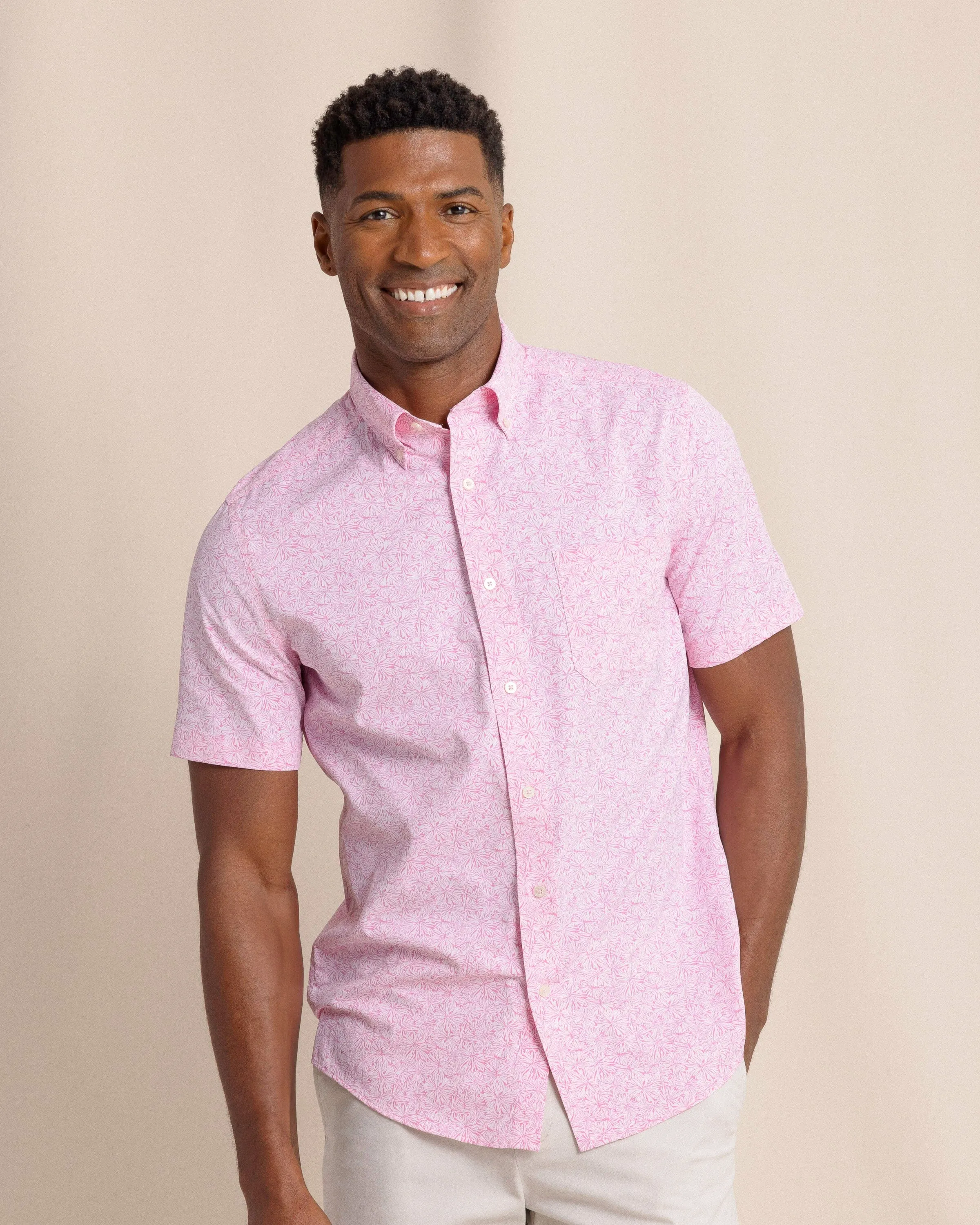 Bloomz Intercoastal Short Sleeve Sport Shirt sold by Southern Tide product image thumbnail 3