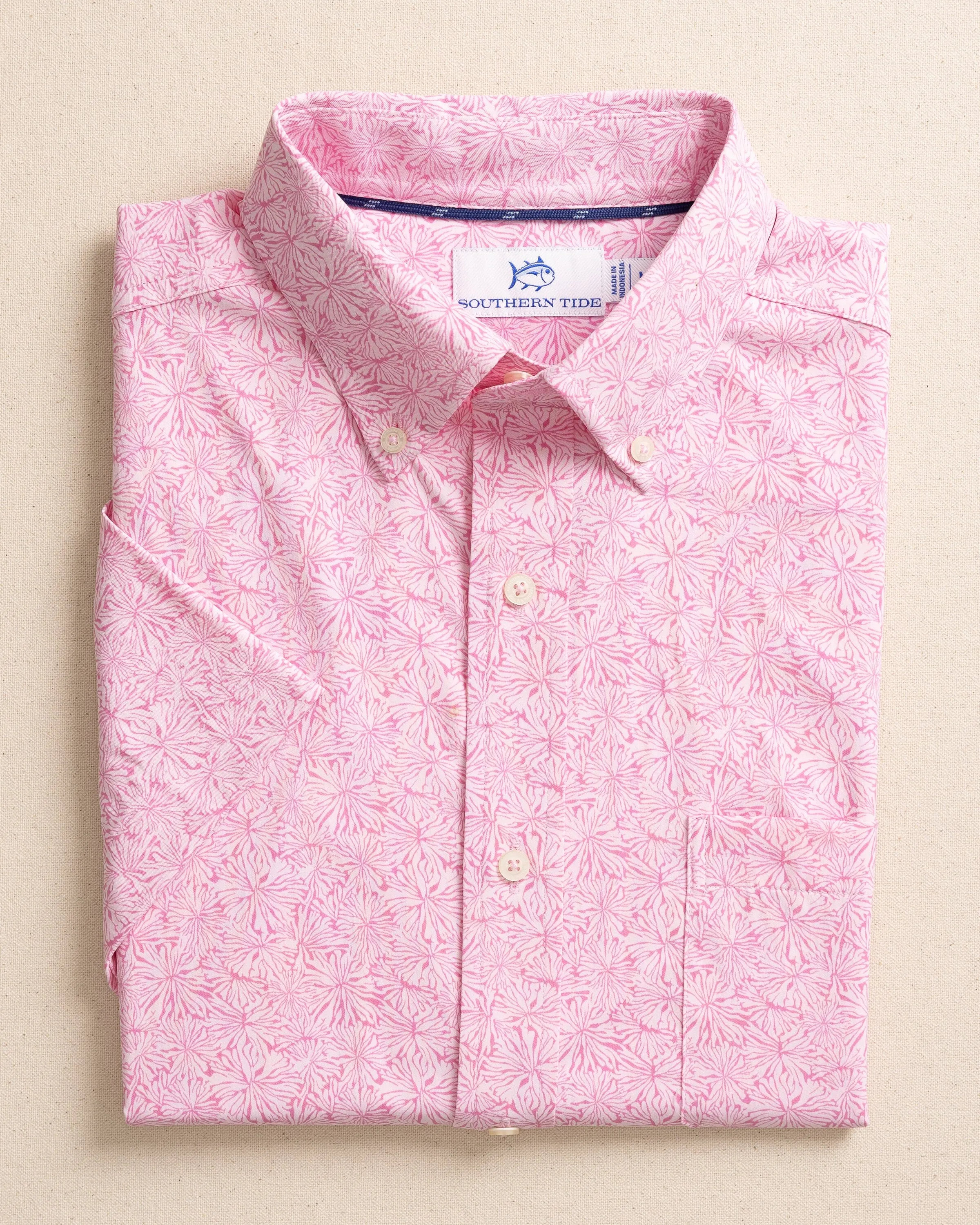 Bloomz Intercoastal Short Sleeve Sport Shirt sold by Southern Tide