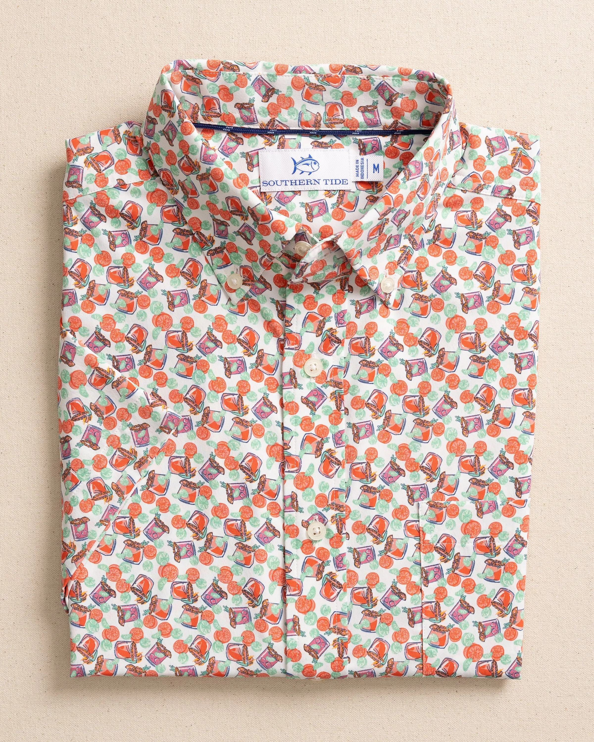Paloma Paradise Intercoastal Short Sleeve Sport Shirt sold by Southern Tide