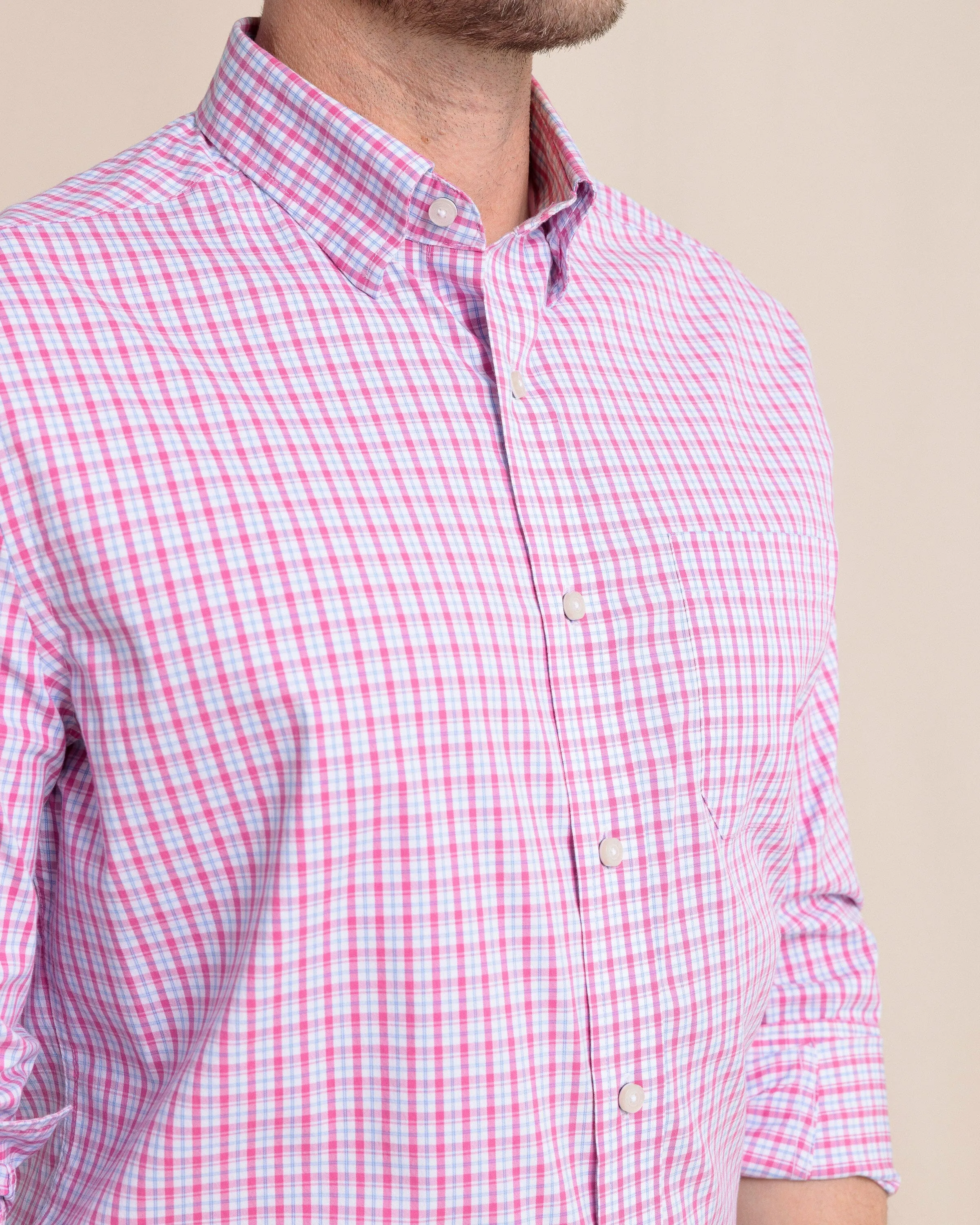 Charleston Broad Creek Plaid Long Sleeve Sport Shirt sold by Southern Tide product image thumbnail 5