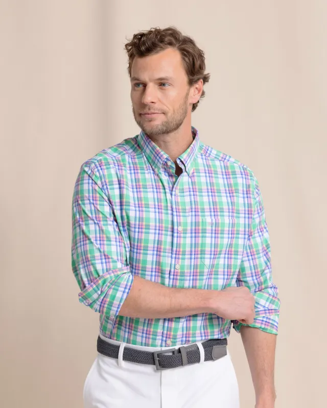 Gaspee Plaid Intercoastal Long Sleeve Sport Shirt sold by Southern Tide