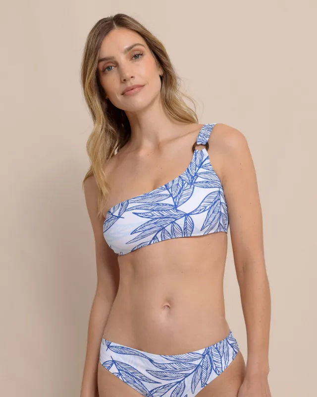 Blue Palms One-Shoulder Bikini Top sold by Southern Tide