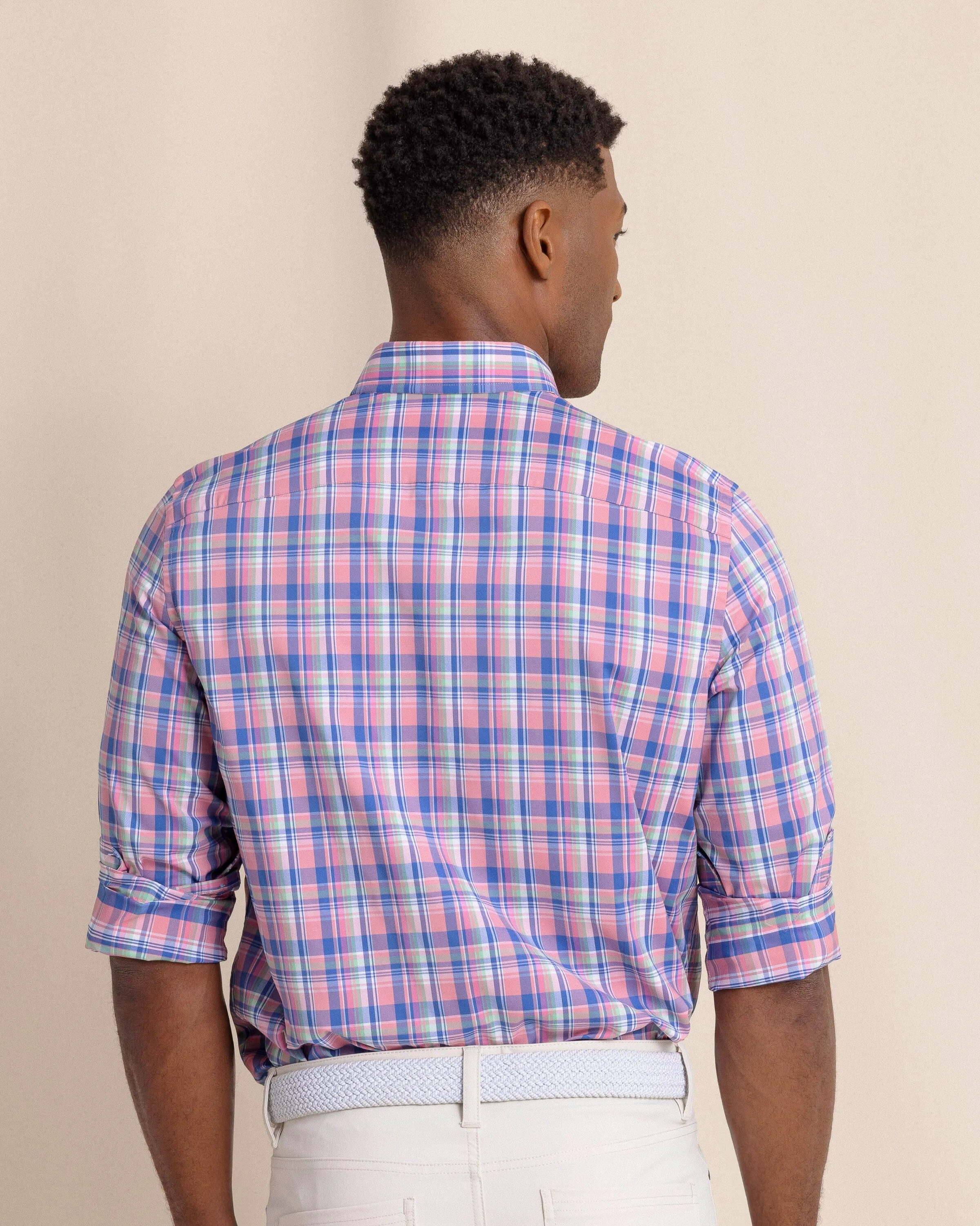 brrr°® Intercoastal Charlesfort Plaid Long Sleeve Sport Shirt sold by Southern Tide product image thumbnail 5