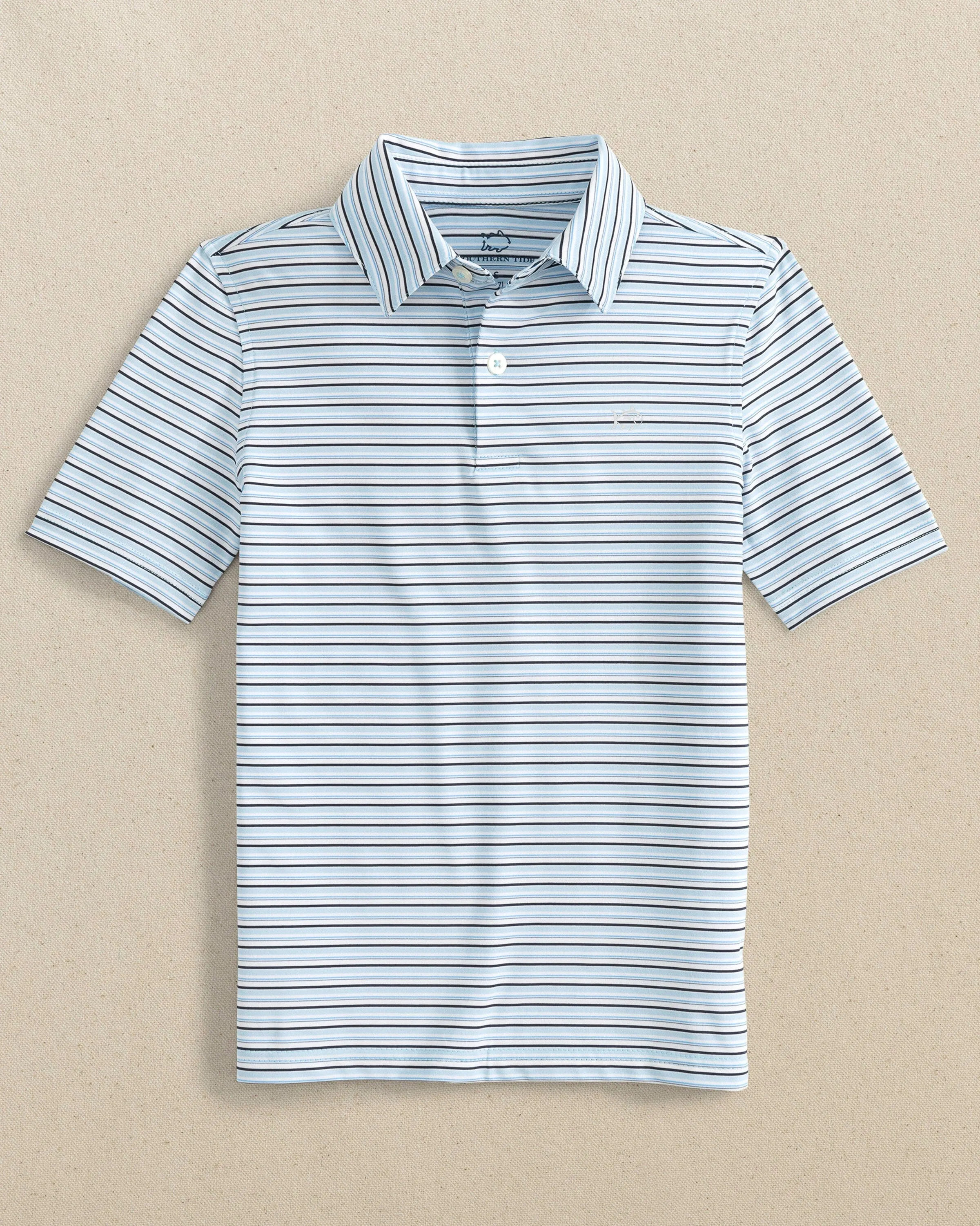 Boys Driver Oyster Creek Stripe Polo sold by Southern Tide