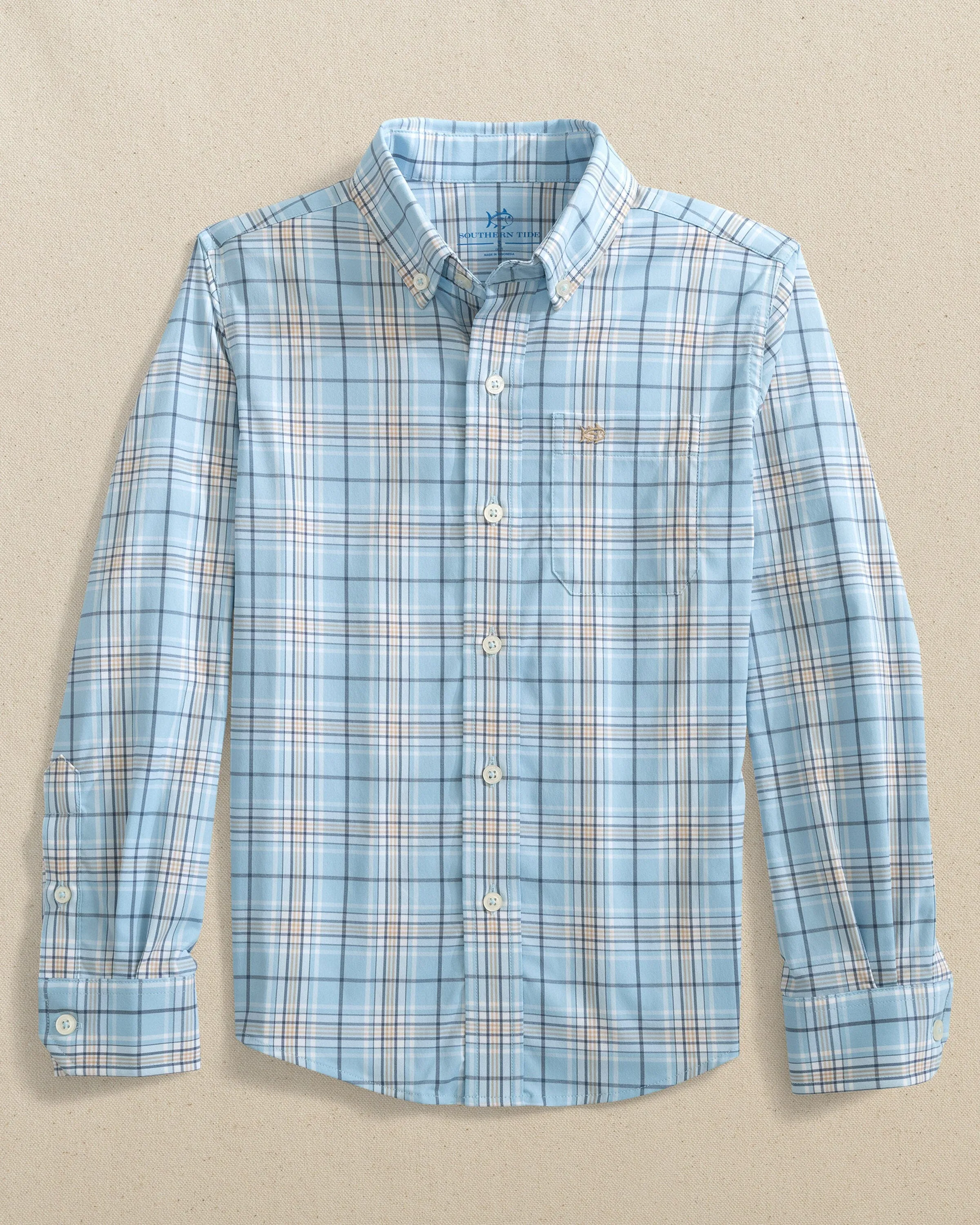 Boys Intercoastal River Point Plaid Sport Shirt sold by Southern Tide