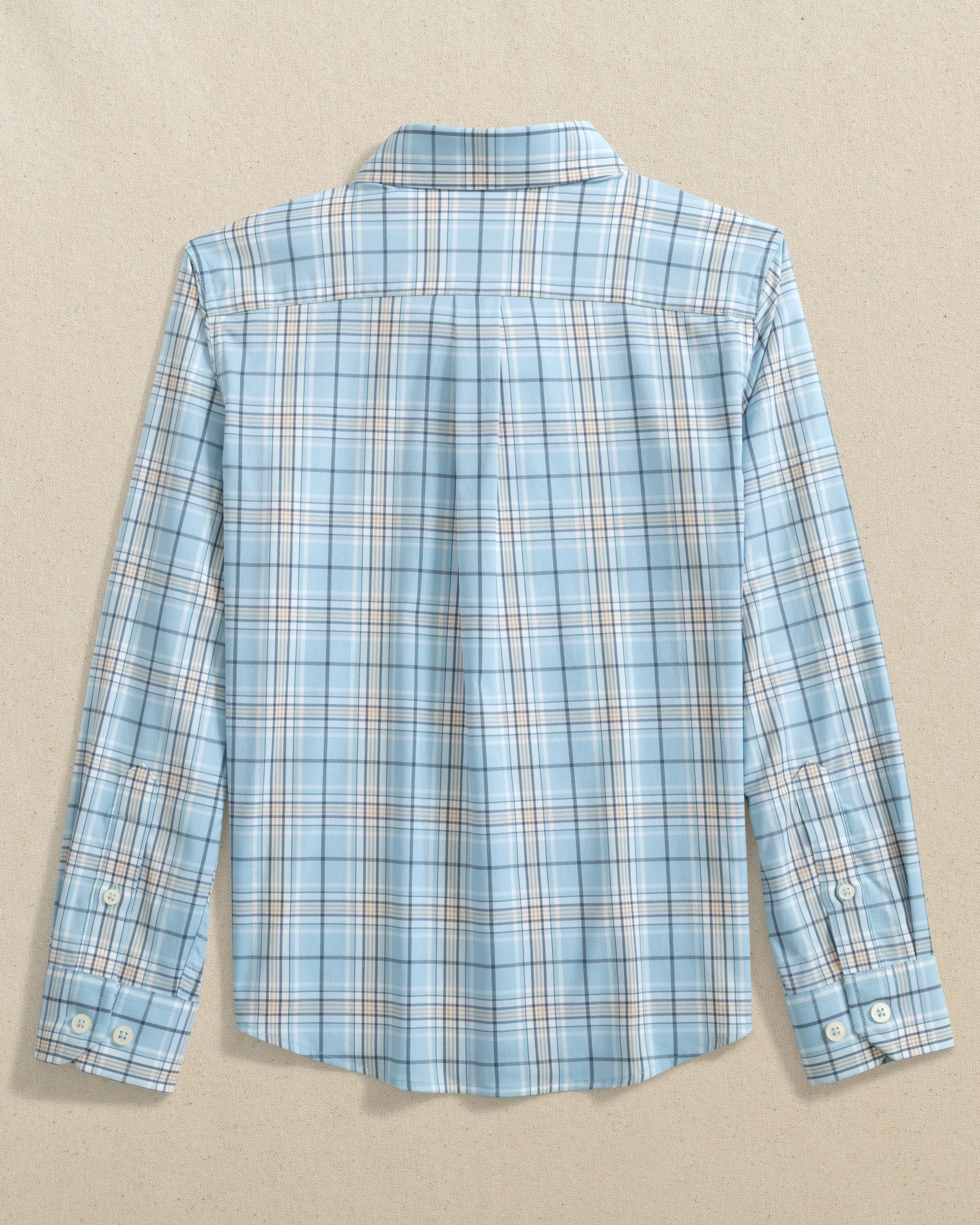 Boys Intercoastal River Point Plaid Sport Shirt sold by Southern Tide product image thumbnail 3