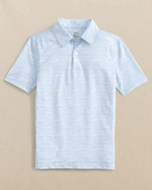 Boys Get In Shipshape Printed Performance Polo sold by Southern Tide