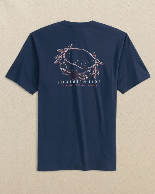 Coastal and Crabby Short Sleeve T-Shirt sold by Southern Tide