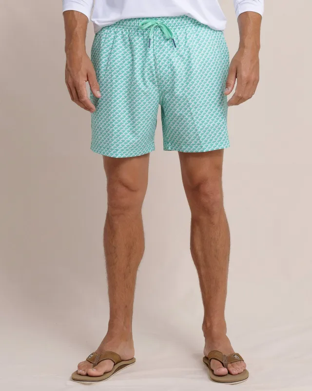 Green There Done That Swim Trunk made by Southern Tide