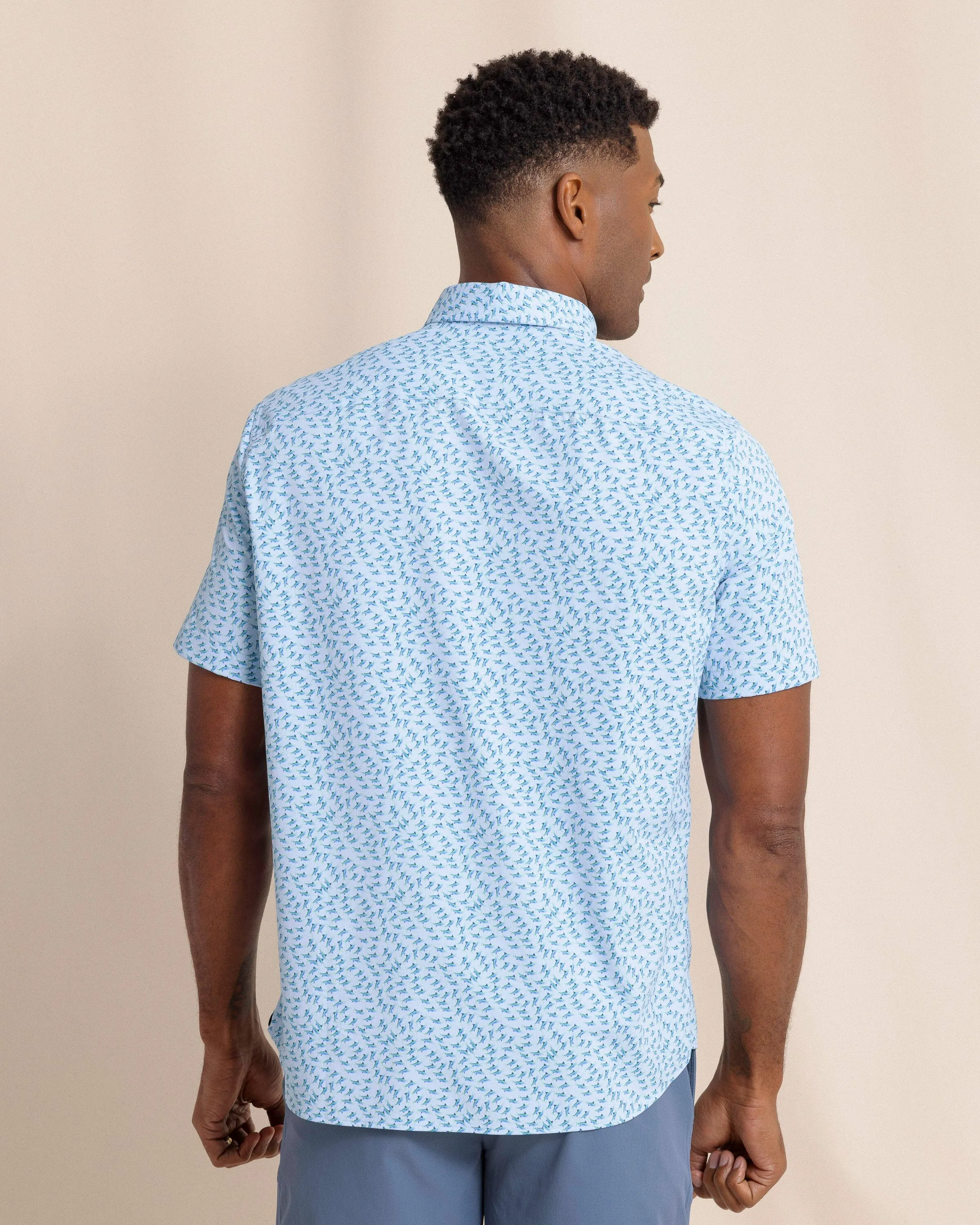 Fintastic Intercoastal Short Sleeve Sport Shirt sold by Southern Tide product image thumbnail 5