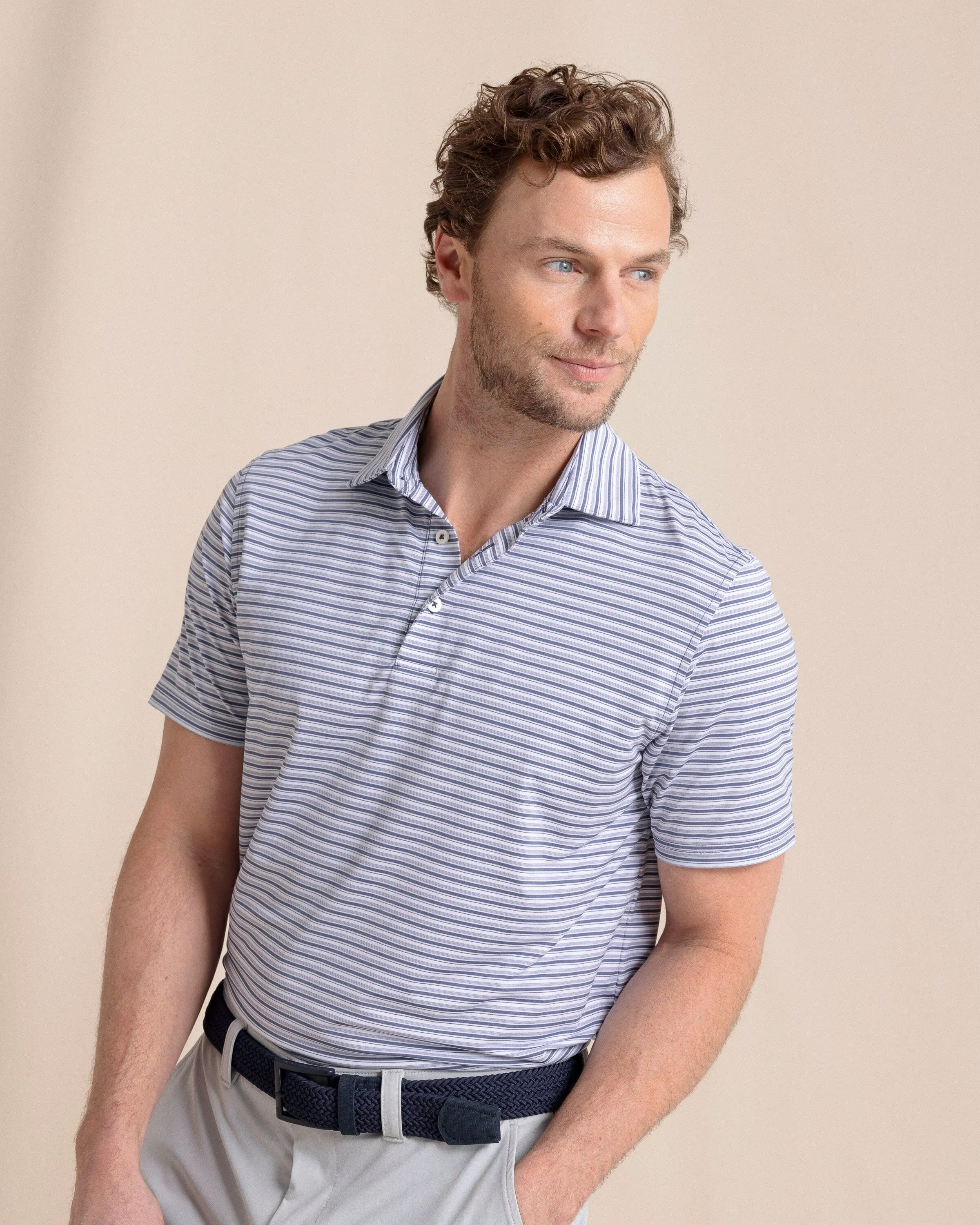 brrr°®-eeze Breezy Point Stripe Polo sold by Southern Tide product image thumbnail 3