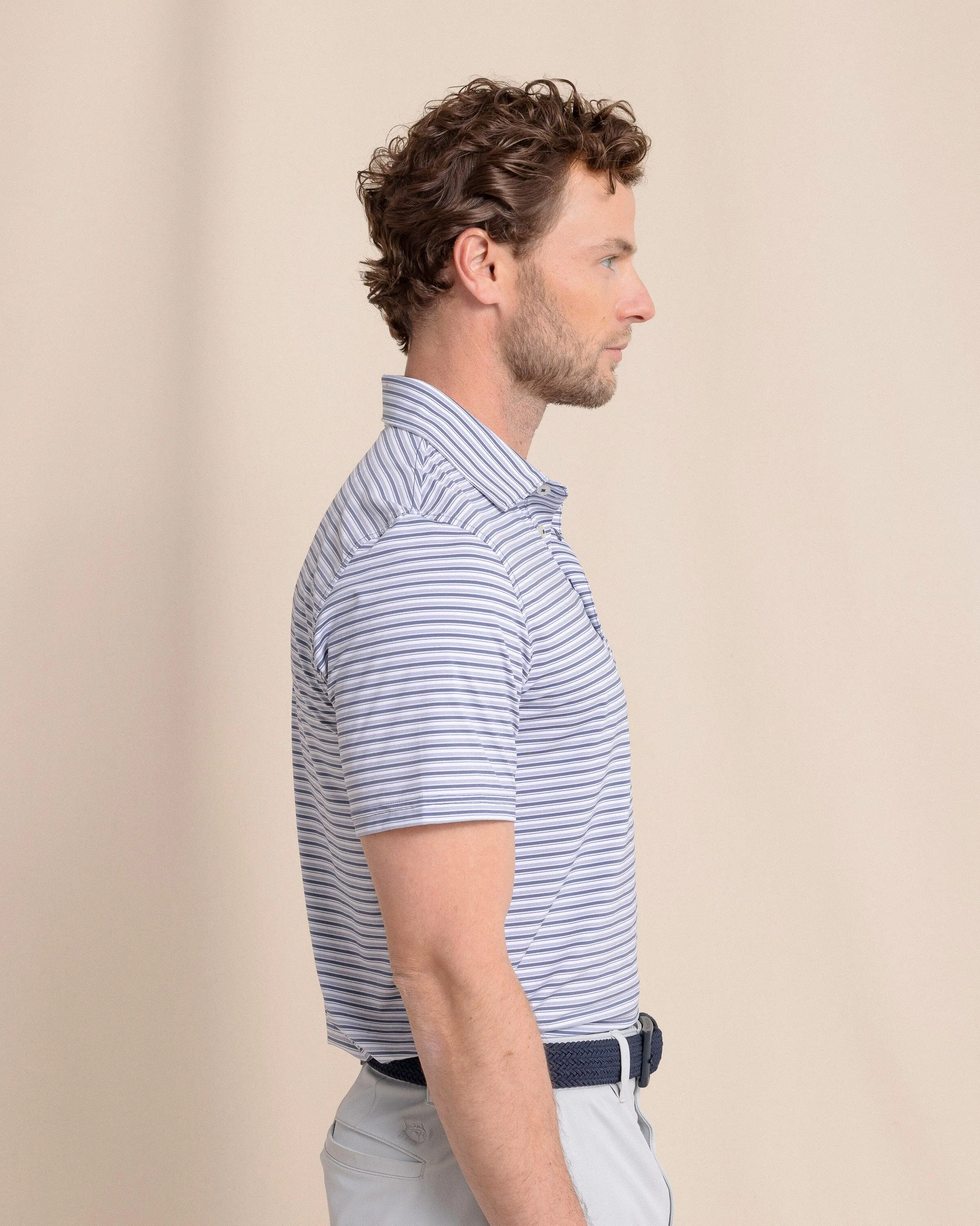 brrr°®-eeze Breezy Point Stripe Polo sold by Southern Tide product image thumbnail 5
