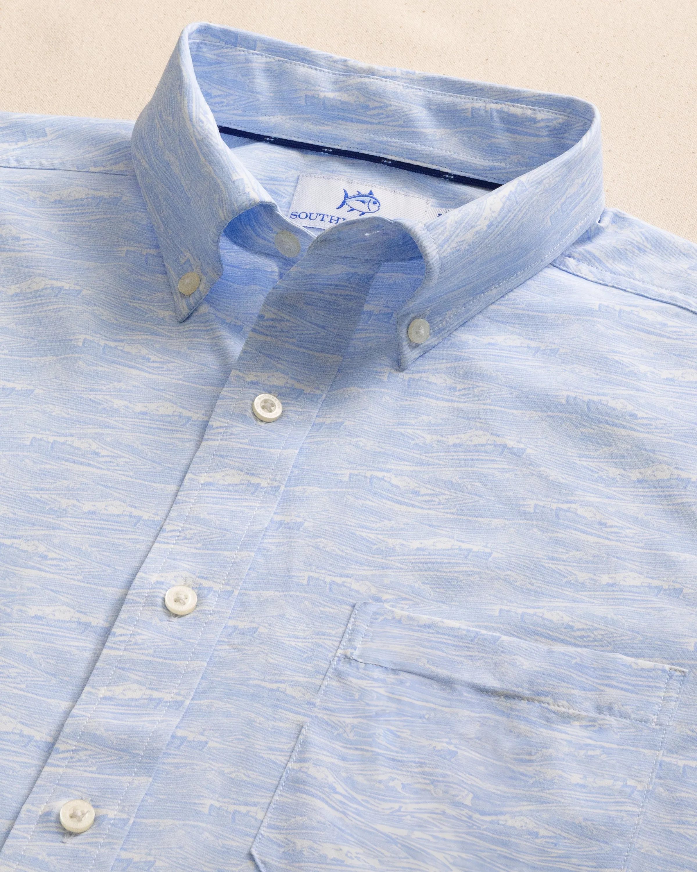 Get In Shipshape Intercoastal Short Sleeve Sport Shirt sold by Southern Tide product image thumbnail 3