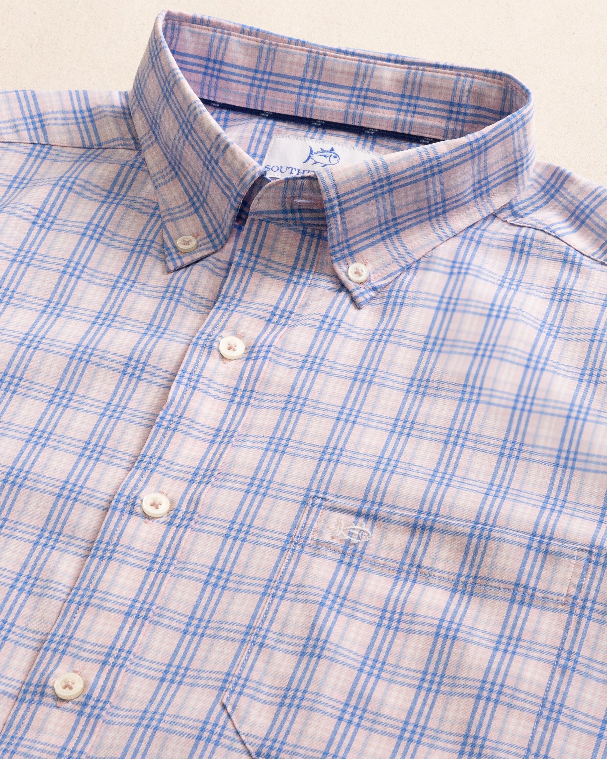 Burkes Beach Plaid Intercoastal Long Sleeve Sport Shirt sold by Southern Tide product image thumbnail 2