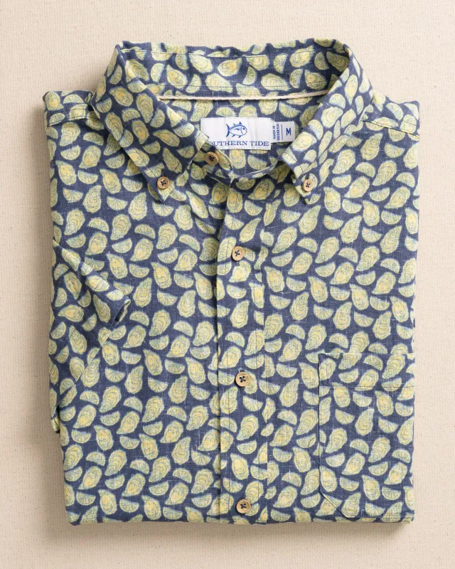Oyster Roast Linen Rayon Short Sleeve Sport Shirt sold by Southern Tide