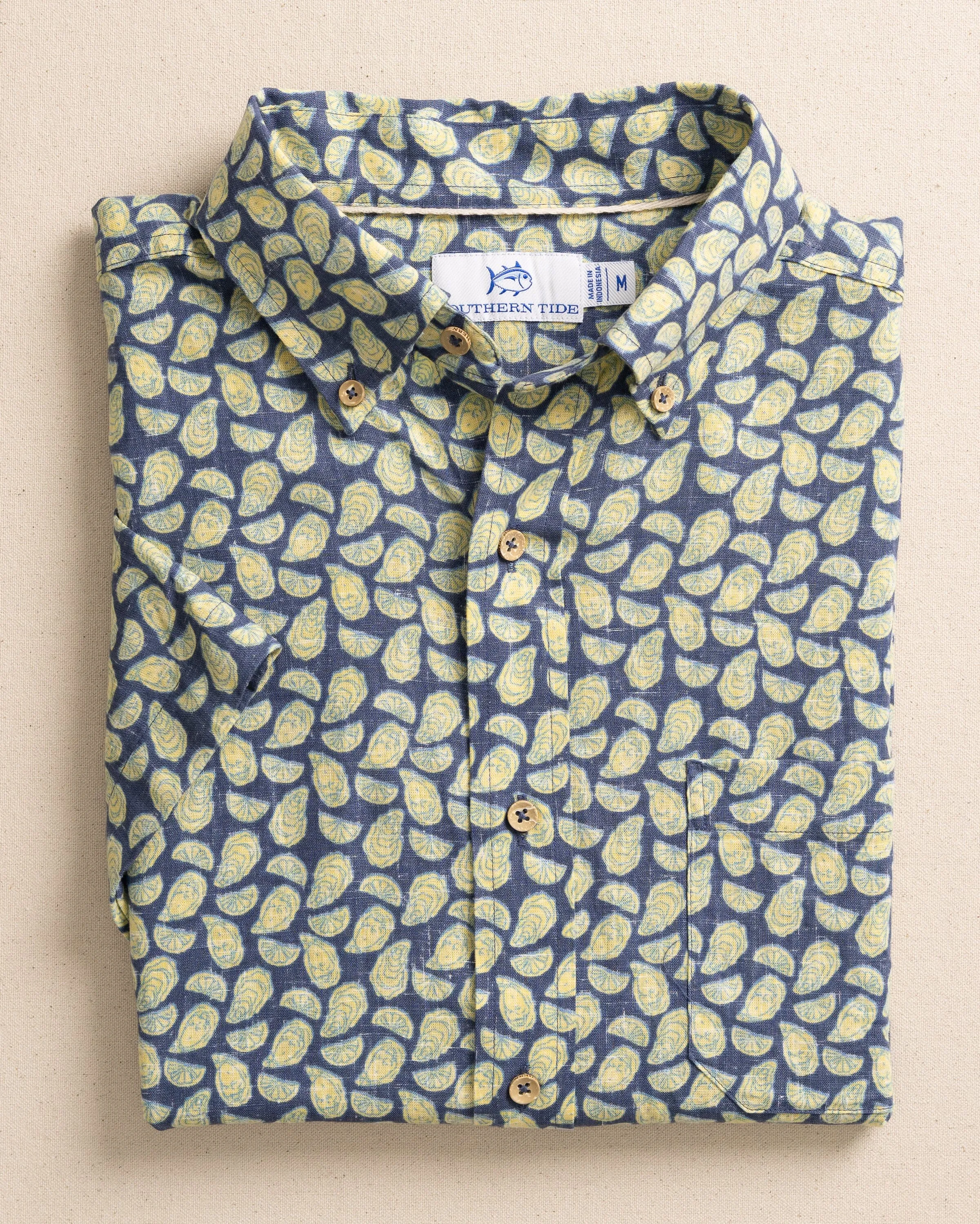 Oyster Roast Linen Rayon Short Sleeve Sport Shirt sold by Southern Tide