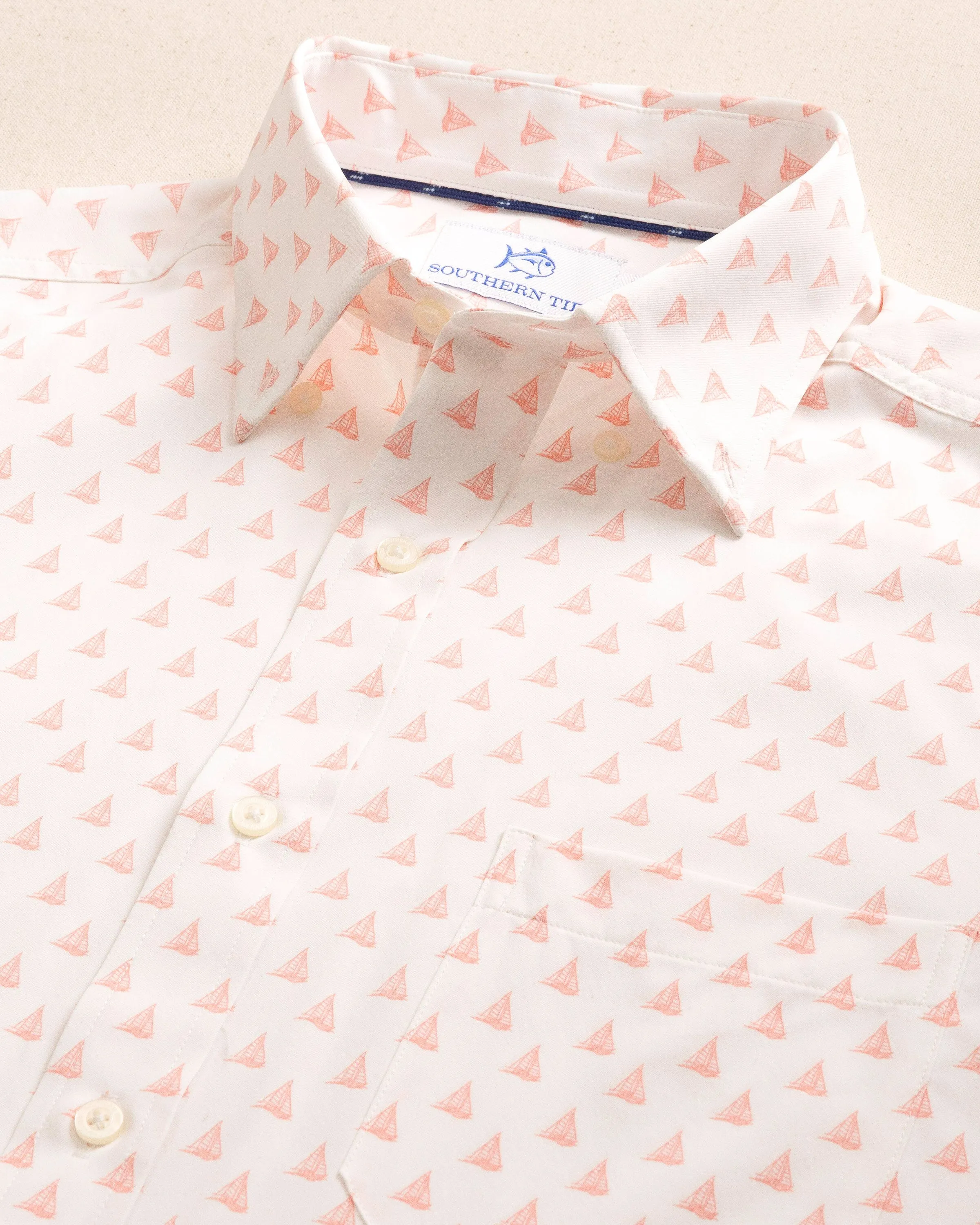 Floatin' Along Intercoastal Short Sleeve Sport Shirt sold by Southern Tide product image thumbnail 4