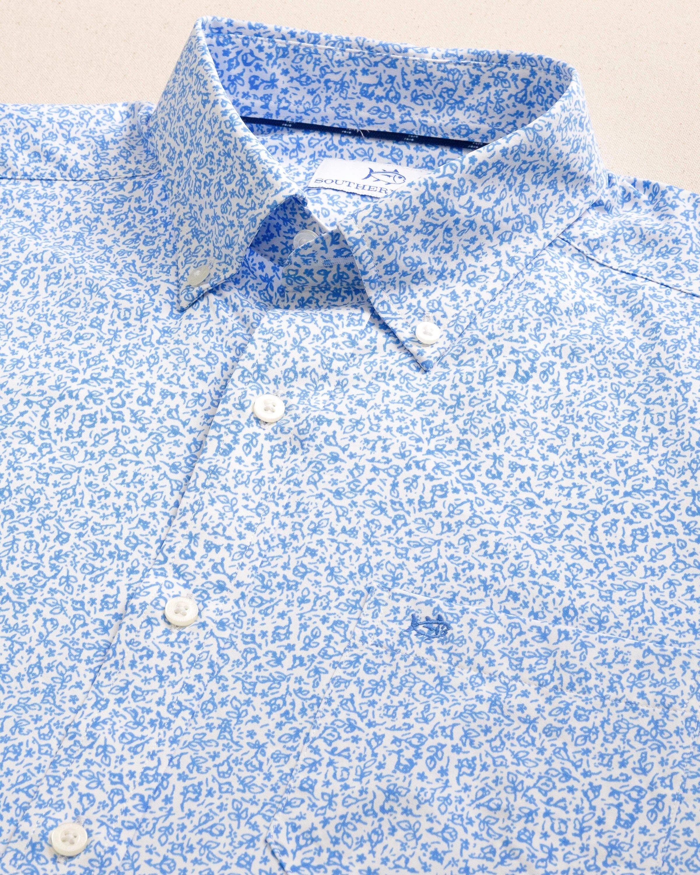 Flower Frenzy Intercoastal Long Sleeve Sport Shirt sold by Southern Tide product image thumbnail 3