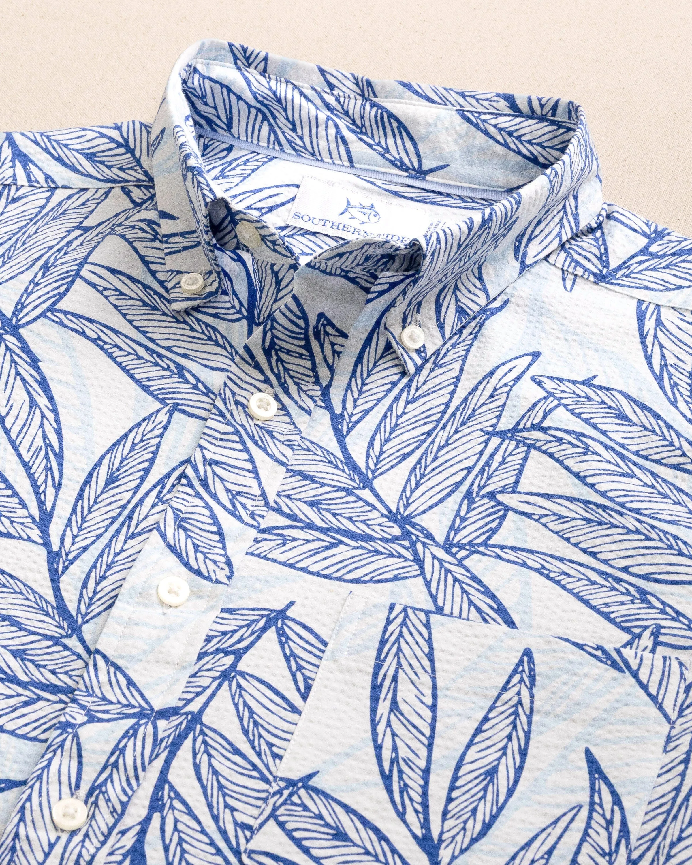 Blue Palms Seersucker Short Sleeve Sport Shirt sold by Southern Tide product image thumbnail 2