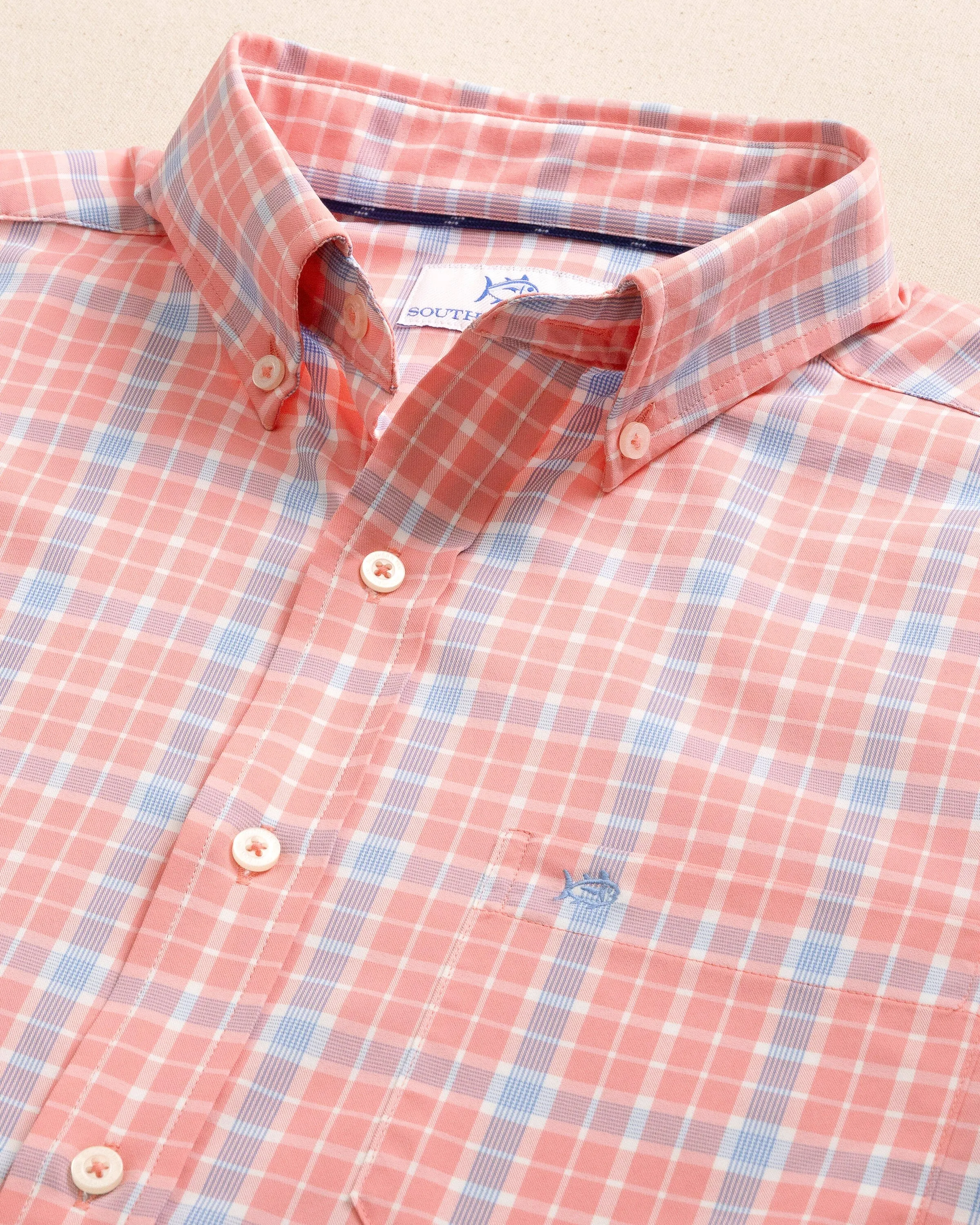 Beckenham Plaid Intercoastal Long Sleeve Sport Shirt sold by Southern Tide product image thumbnail 2