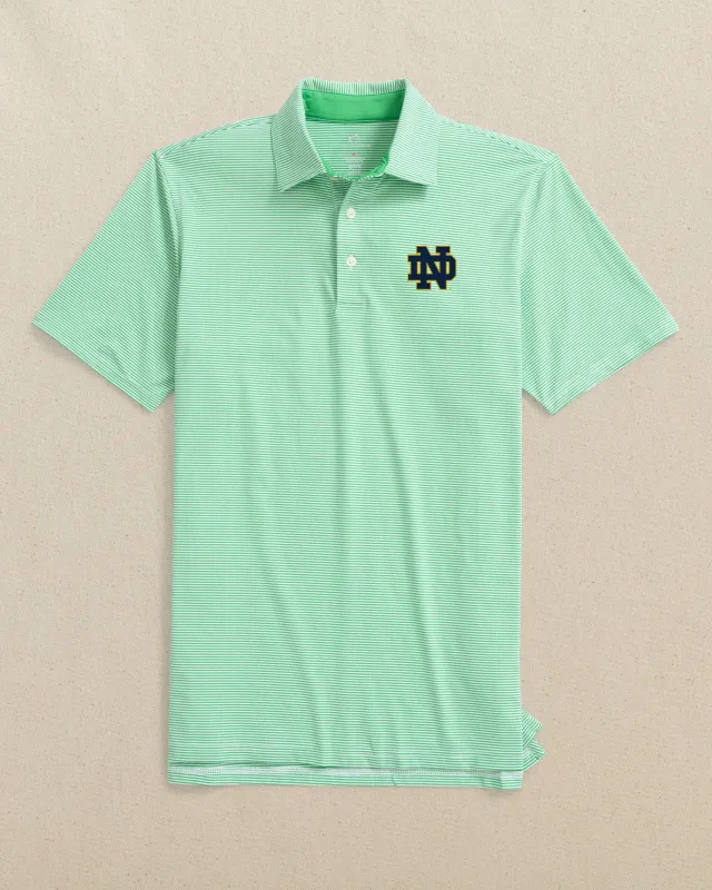 Notre Dame Fighting Irish brrr°®-eeze Meadowbrook Stripe Polo sold by Southern Tide
