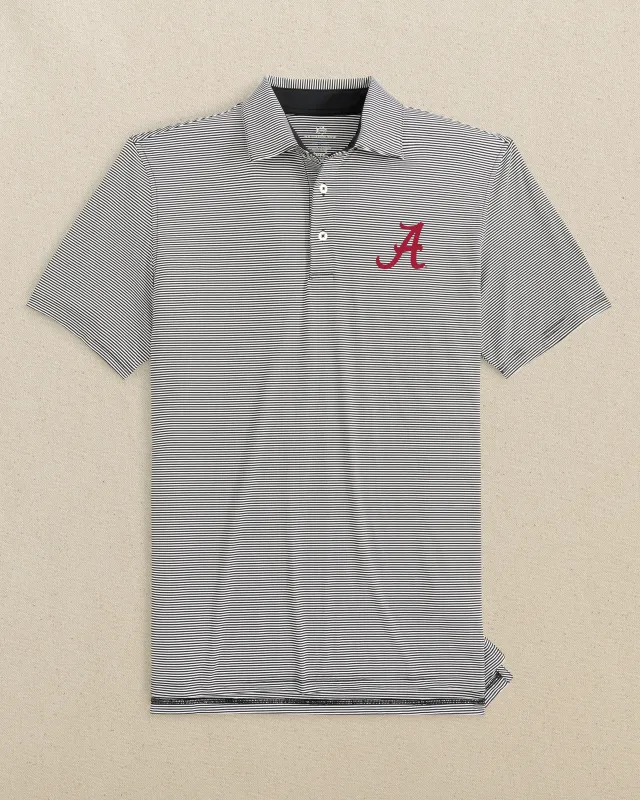 Alabama Crimson Tide brrr°®-eeze Meadowbrook Stripe Polo sold by Southern Tide