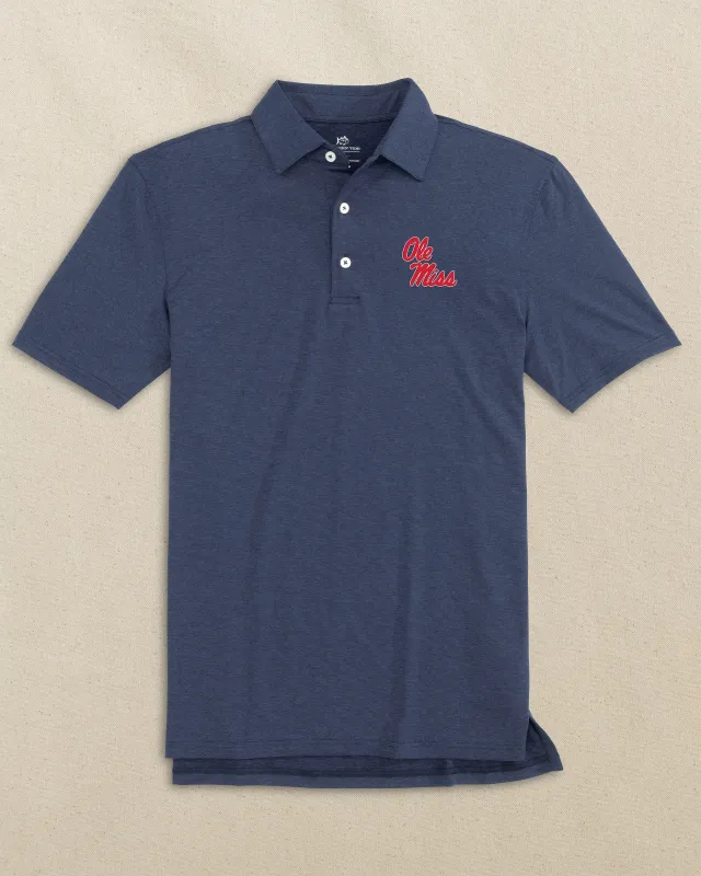Ole Miss Rebels brrr°®-eeze Heather Performance Polo sold by Southern Tide