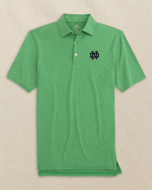 Notre Dame Fighting Irish brrr°®-eeze Heather Performance Polo sold by Southern Tide